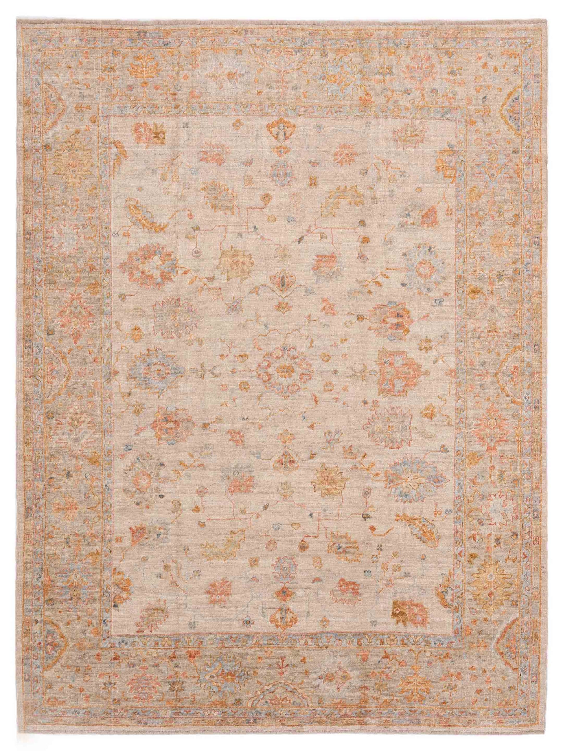 Anadol Angora Oushak  Ivory Silver Traditional