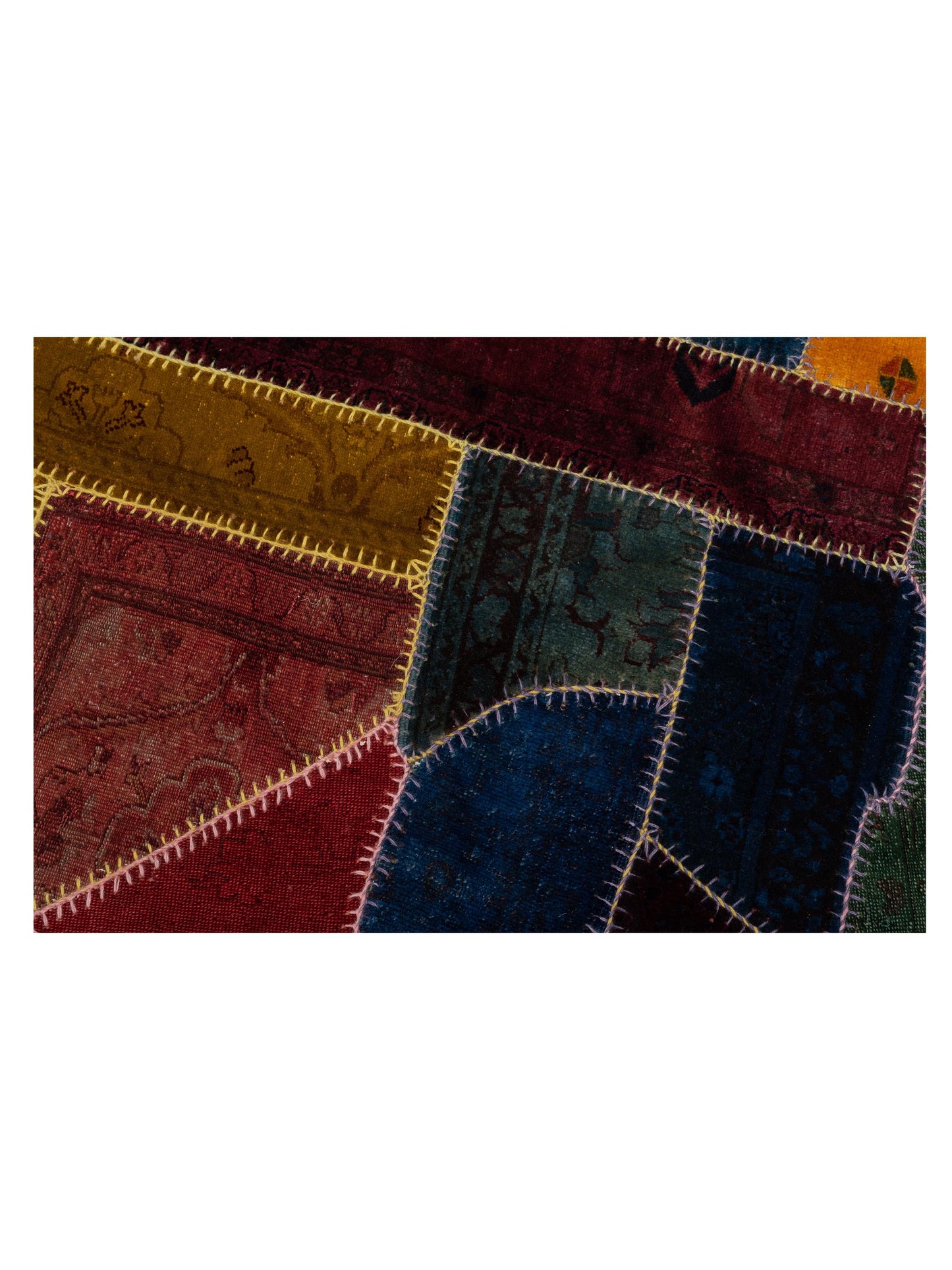 Turkish Vestige Patchwork 114236 Multi 8x11.6 Hand Knotted Rug