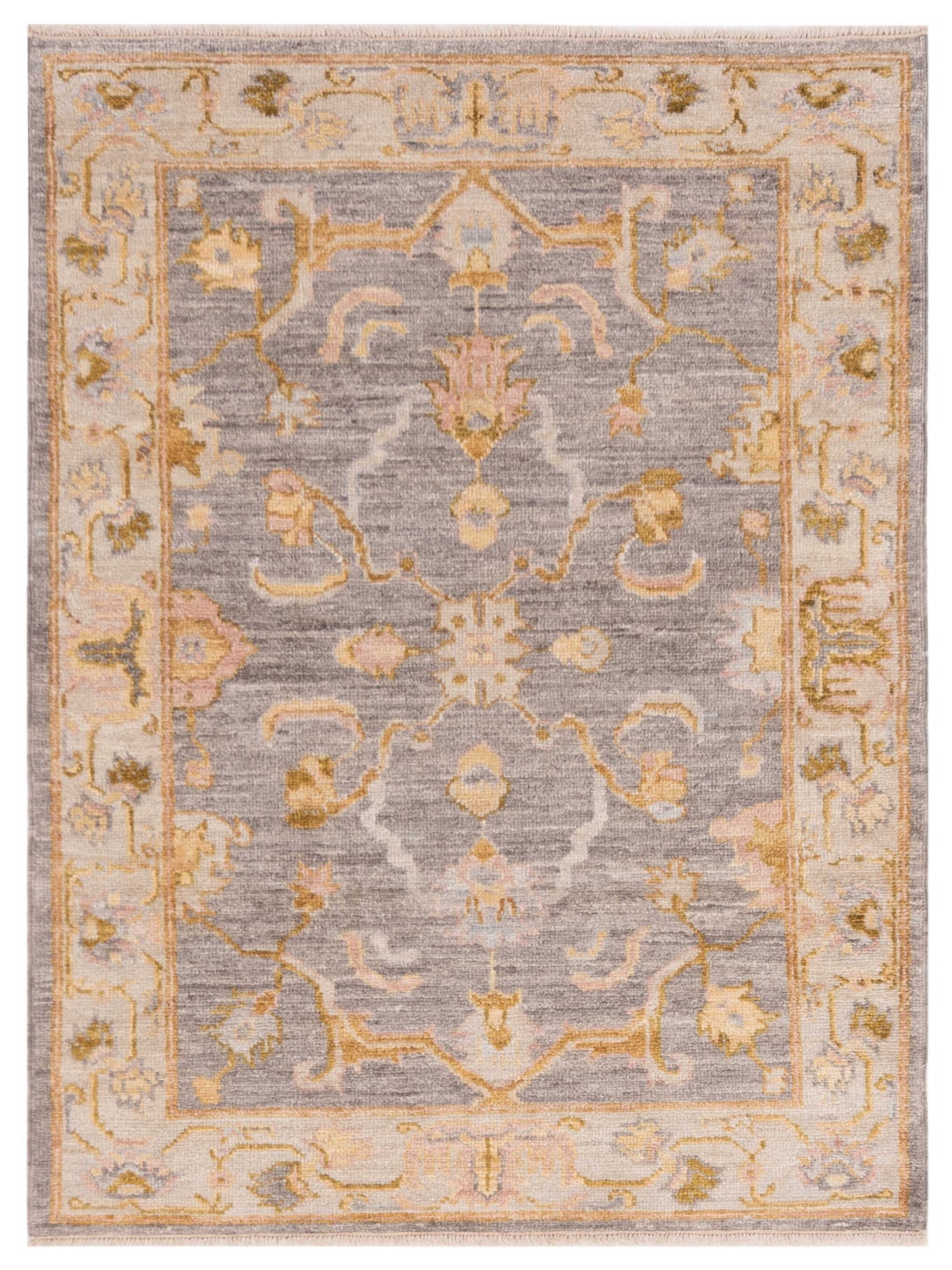 Anadol Angora Oushak  Gray Ivory Traditional
