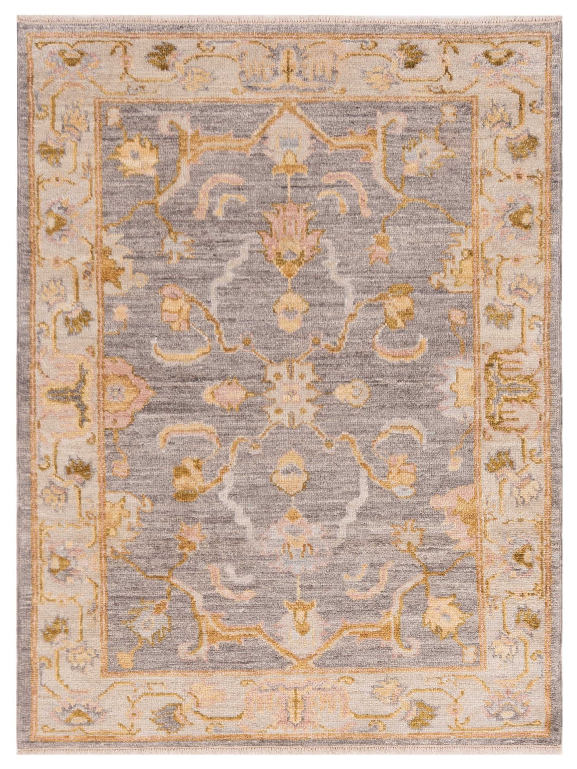 Anadol Angora Oushak  Gray Ivory Traditional