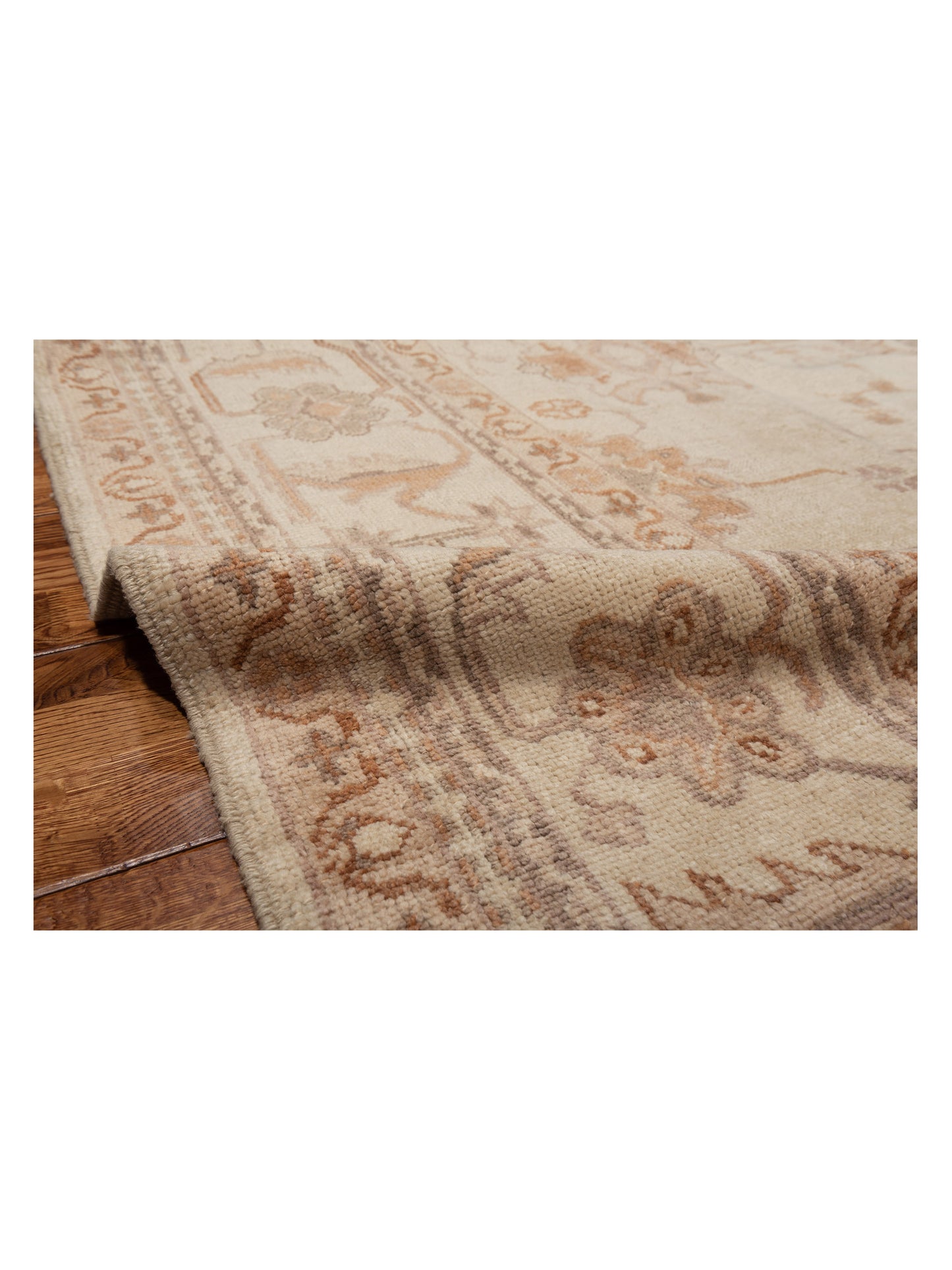 Anadol Oushak 108092 Cream Cream 9x11.6 Hand Knotted Rug