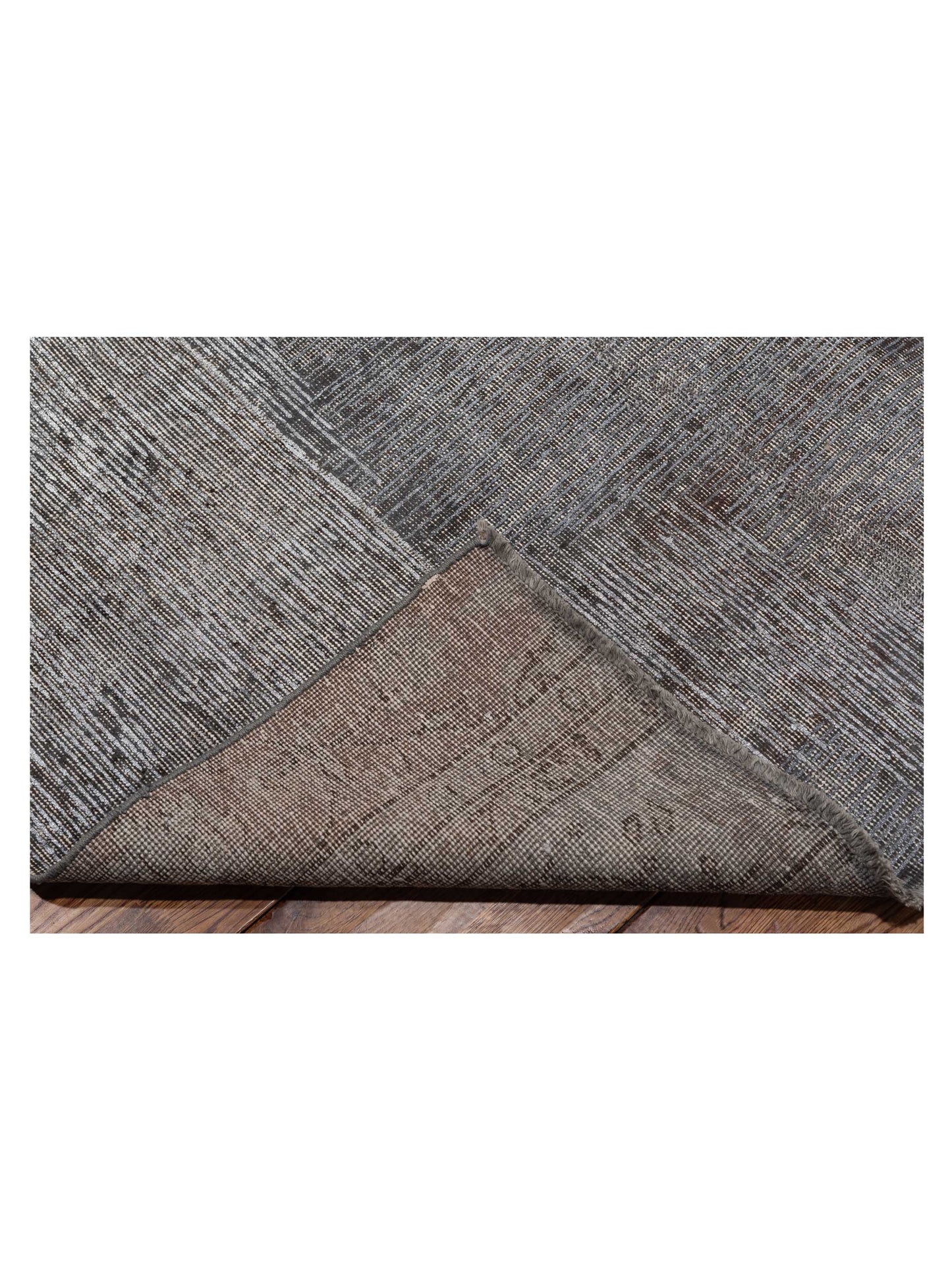Vintage 123535 Gray 9.9x14.9 Hand Knotted Rug