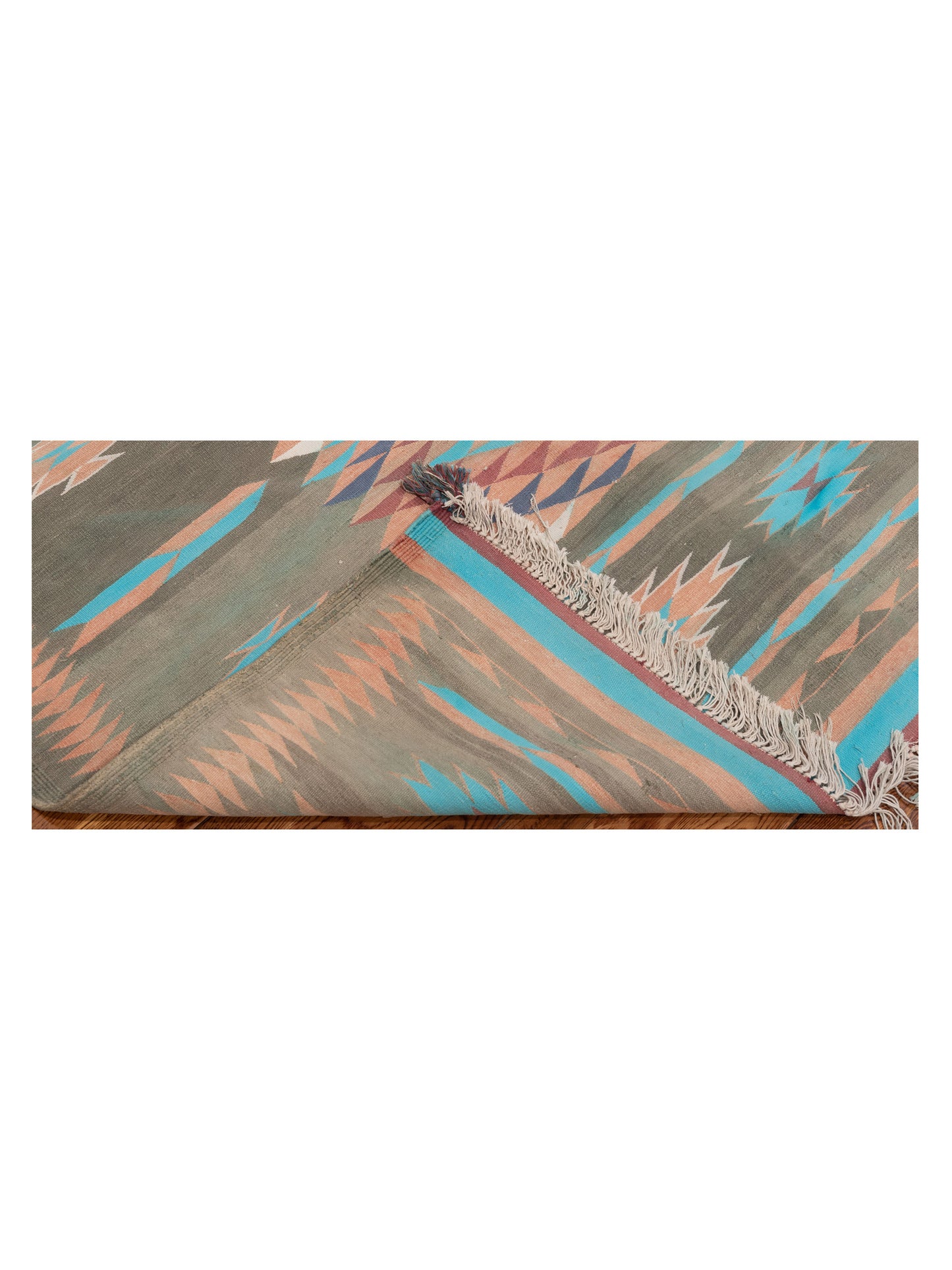 Old Afghan Dhurrie 25990 Multi 9.2x13 Hand Woven Rug