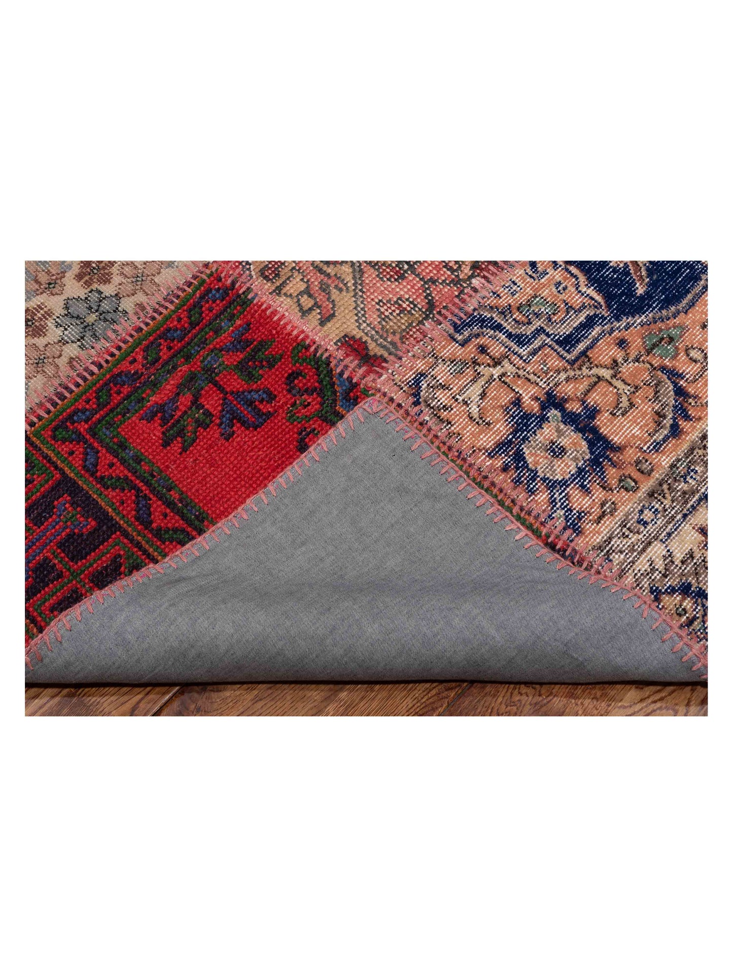 Turkish Vestige Patchwork 142742 Multi 6.7x9.10 Hand Knotted Rug