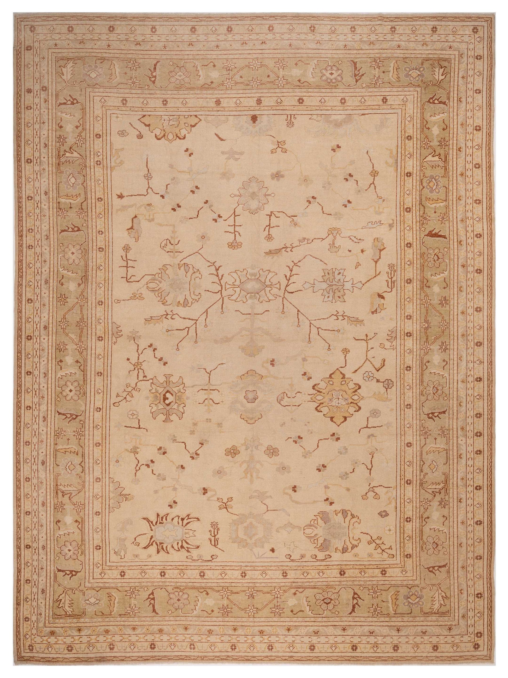 Anadol Angora Oushak  Cream Gold Traditional