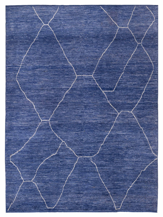Pasha Berber  Jean Blue Ivory Contemporary