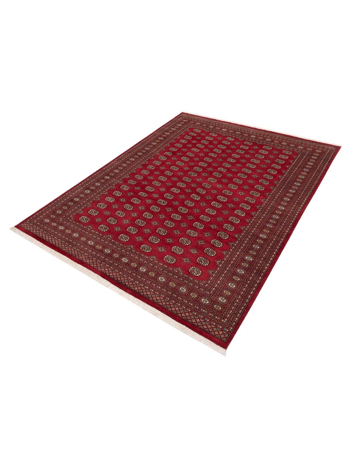 Bokhara 153393 Red Red 9.2x11.11 Hand Knotted Rug