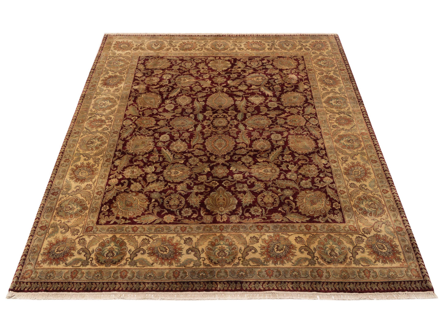 Royal 999969 Red Gold 8.2x10.2 Hand Knotted Rug