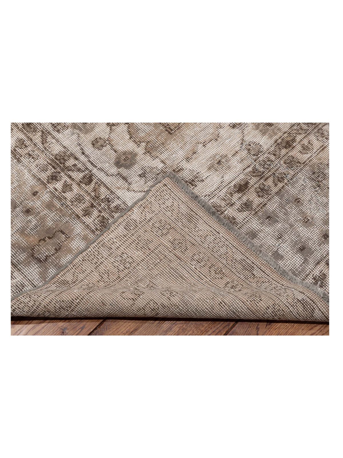 Vintage 122733 Silver 8.4x12 Hand Knotted Rug