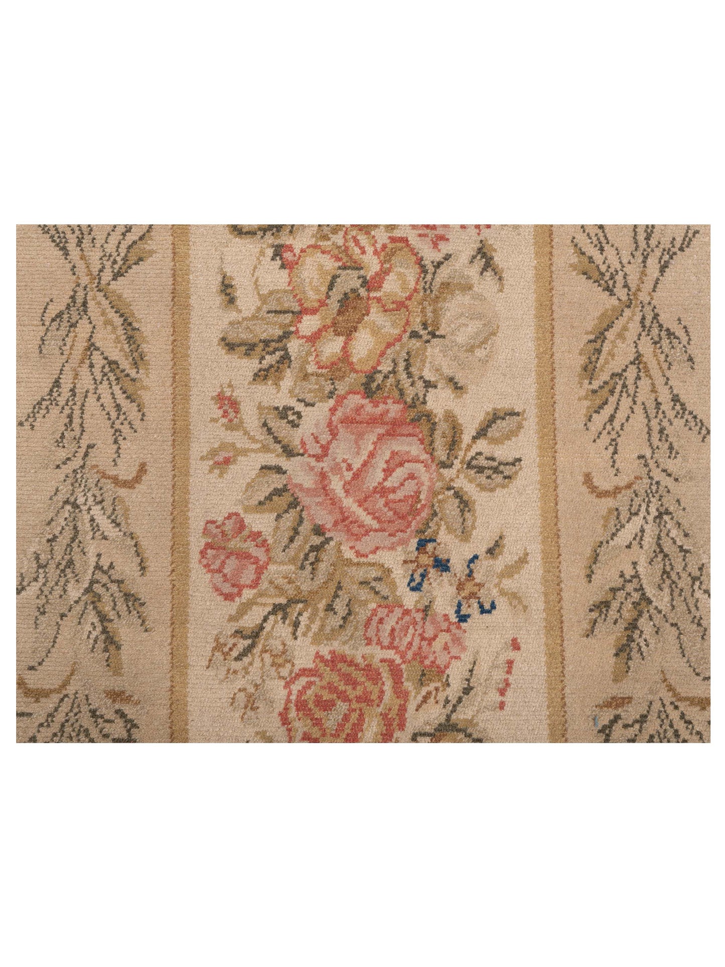 Bouquet 107491 Ivory Cream 2.6x10.9 Hand Knotted Rug