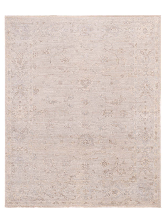 Anadol Angora Oushak  Ivory Silver Traditional