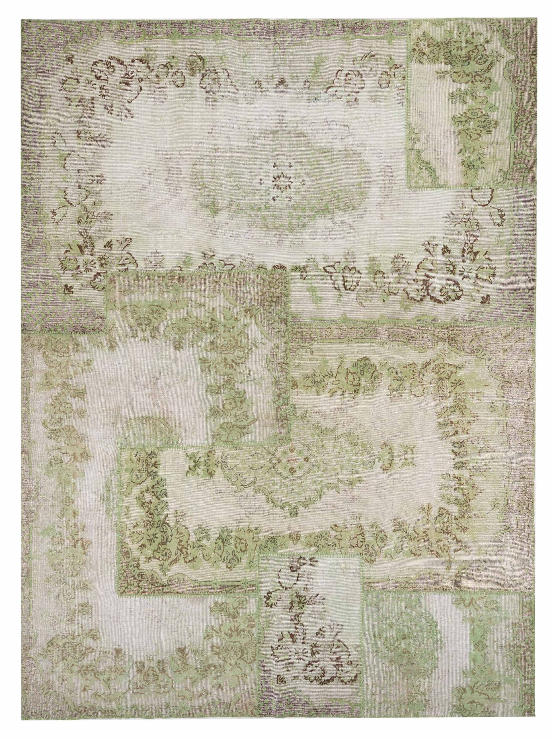 Pasha Turkish Vestige Patchwork  Green  Contemporary