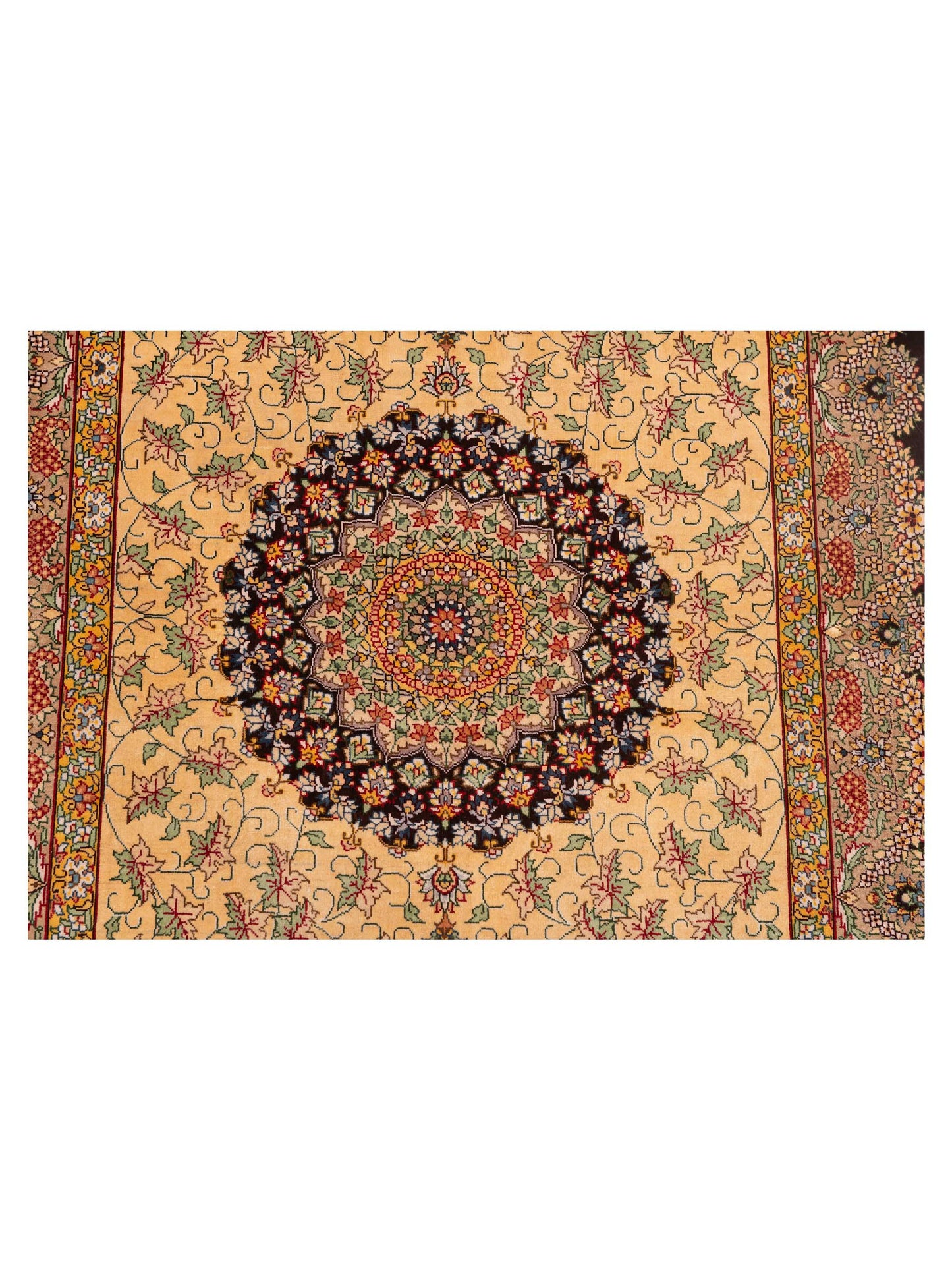 Pure Silk 122116 Gold Brown 2.4x4.1 Hand Knotted Rug
