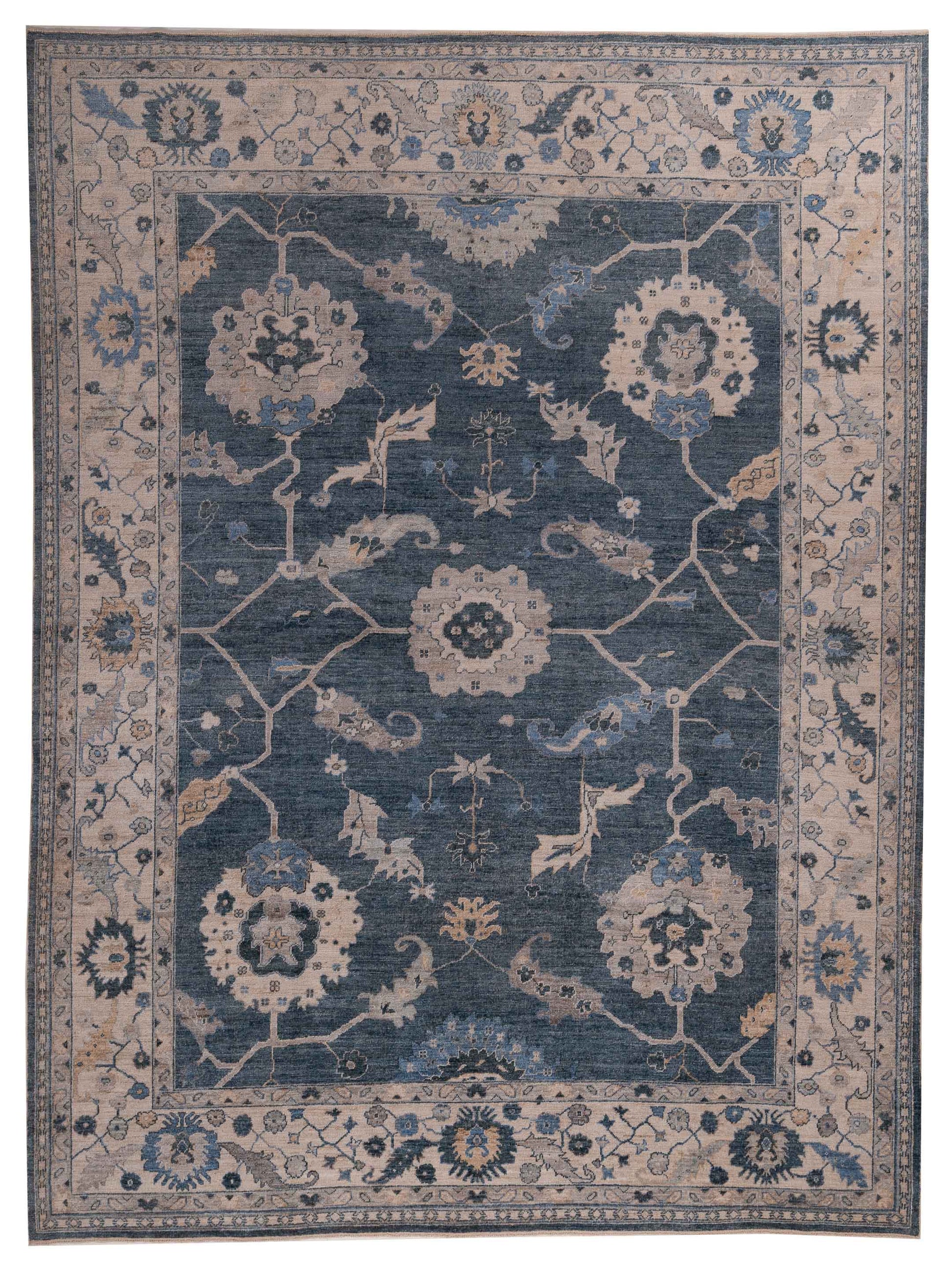 Anadol Angora Oushak  Blue Ivory Traditional