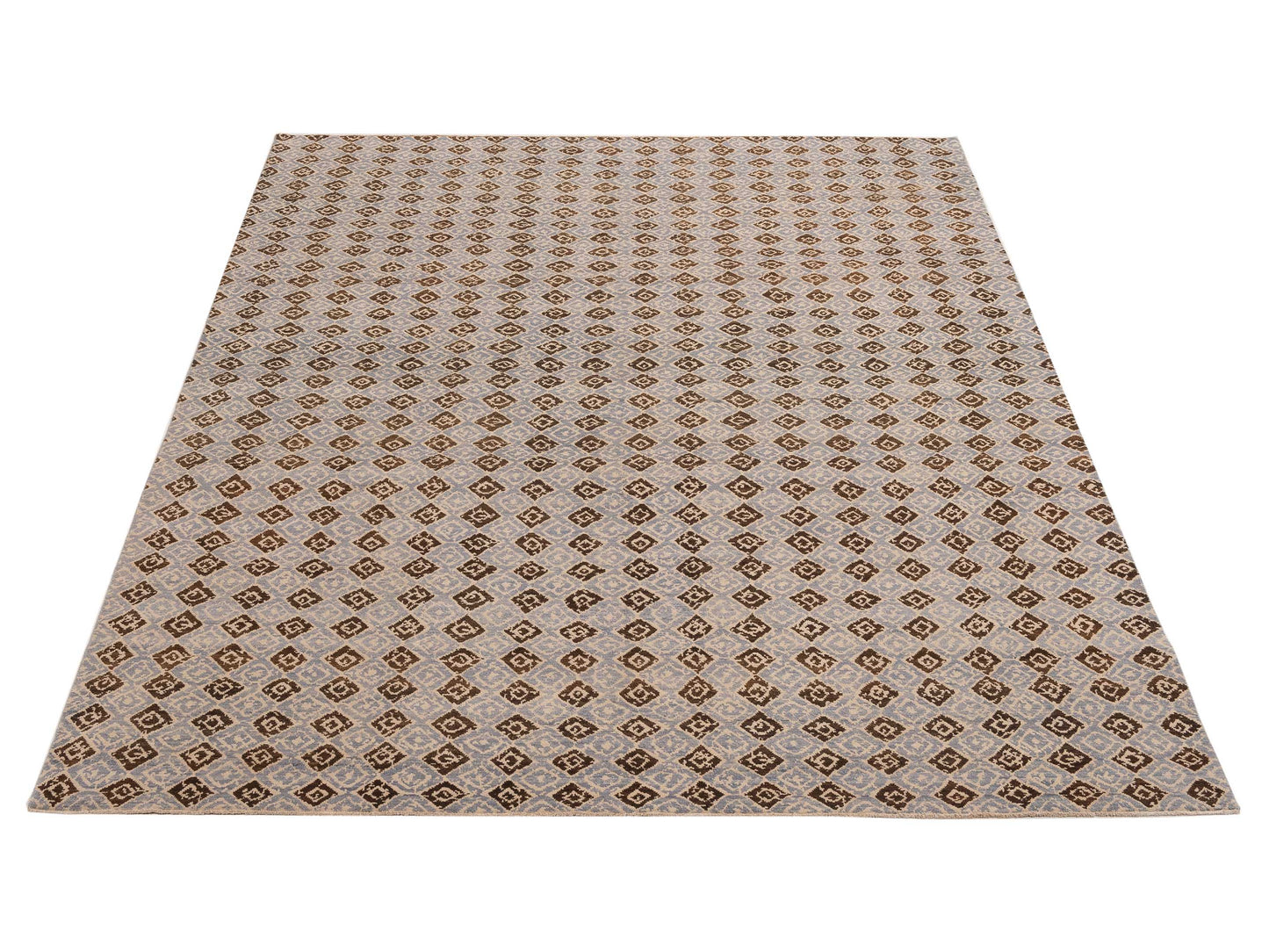 Tibetino 119234 Gray Brown 7.11x9.9 Hand Knotted Rug