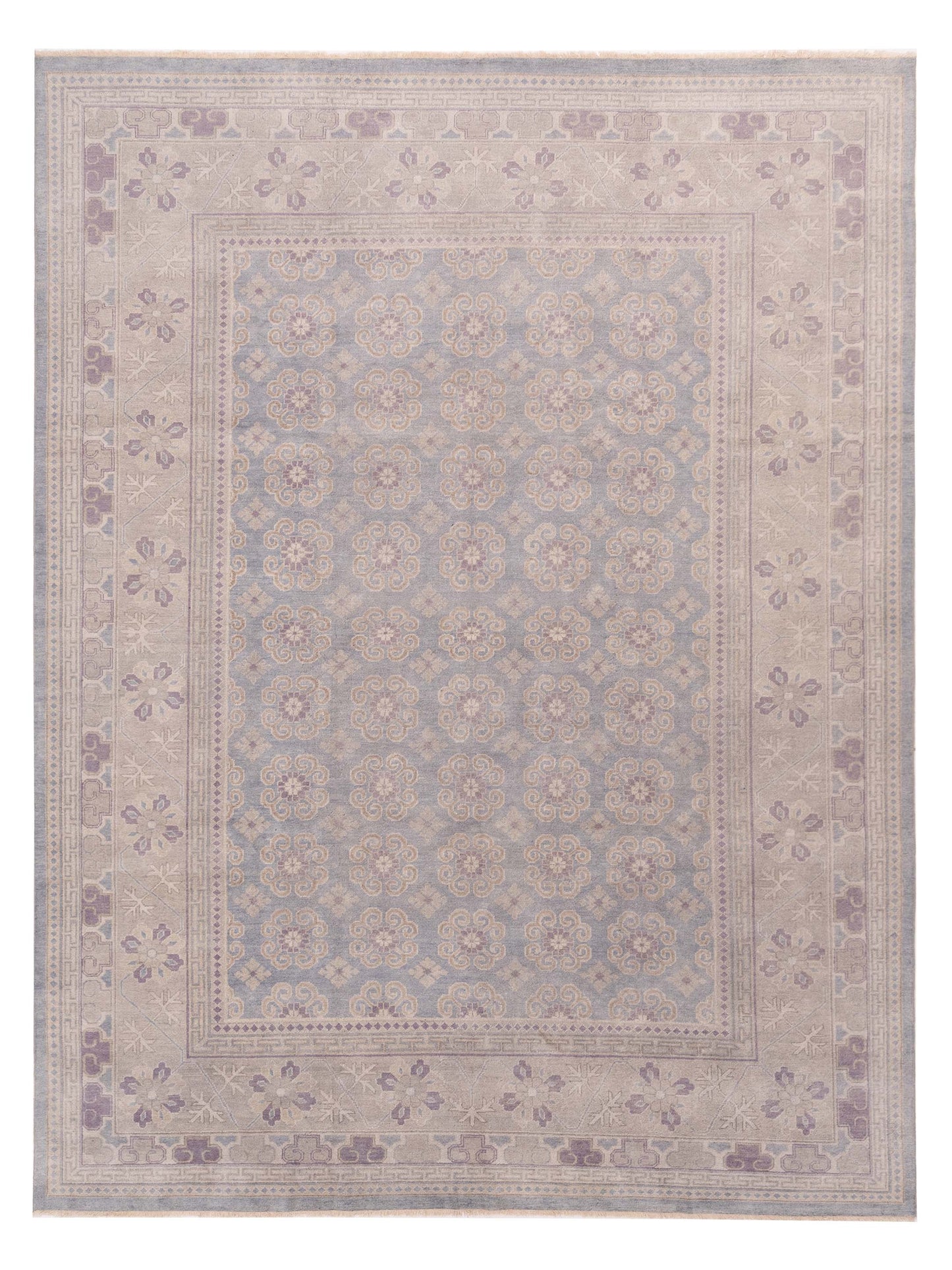 Rajpur Evren  Gray Silver Contemporary