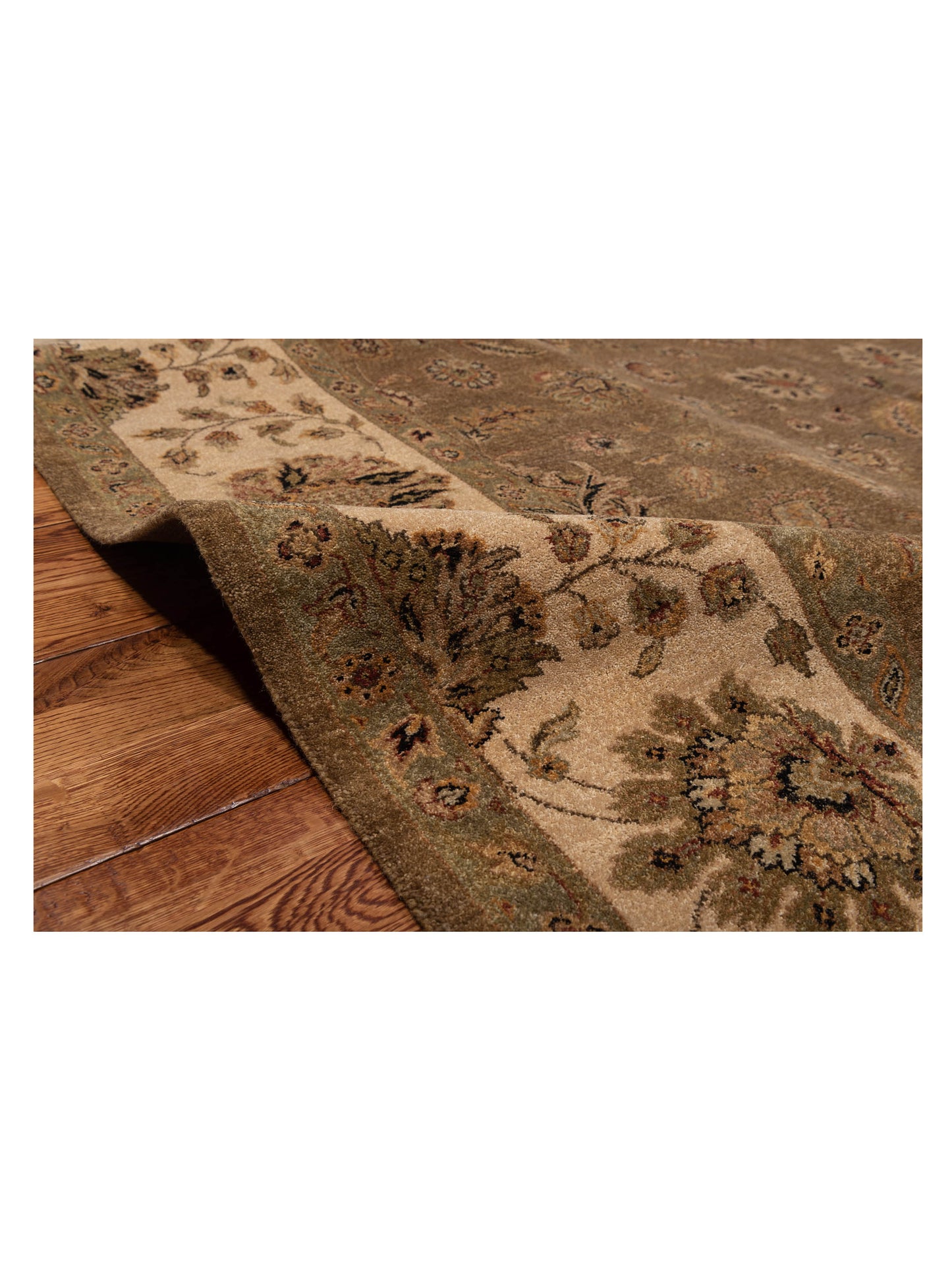 Haji Jalili 111264 Tobacco Ivory 7.8x11.1 Hand Knotted Rug