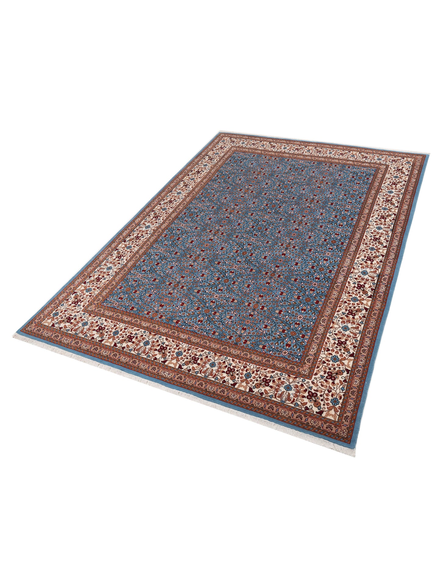 Kayseri 153004 Light Blue Ivory 10x13.2 Hand Knotted Rug