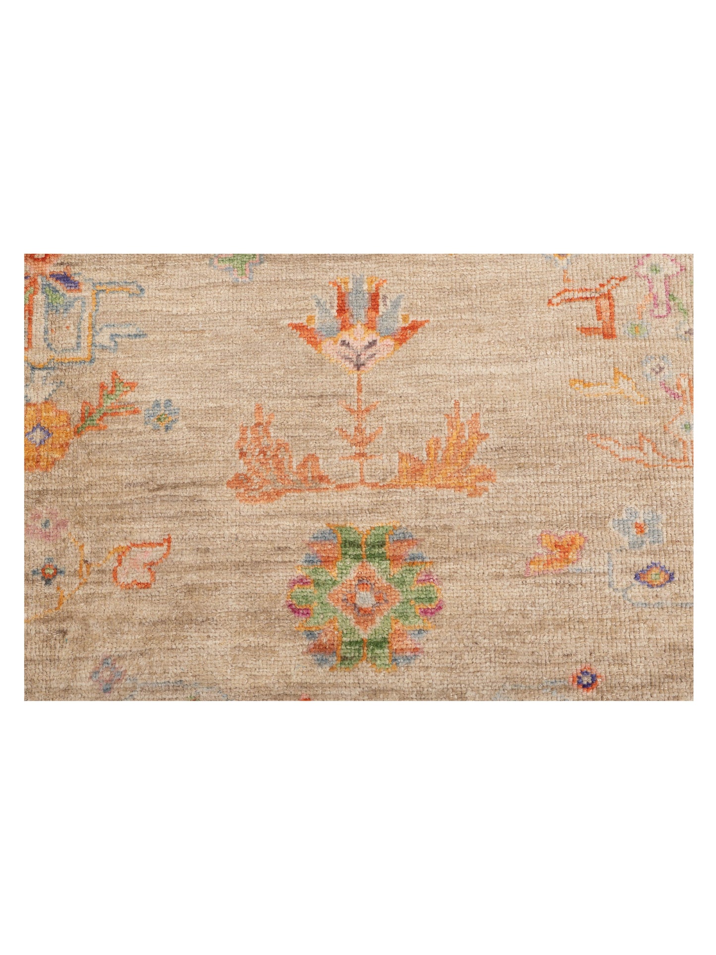Angora Oushak 148291 Gray Ivory 8.3x9.8 Hand Knotted Rug