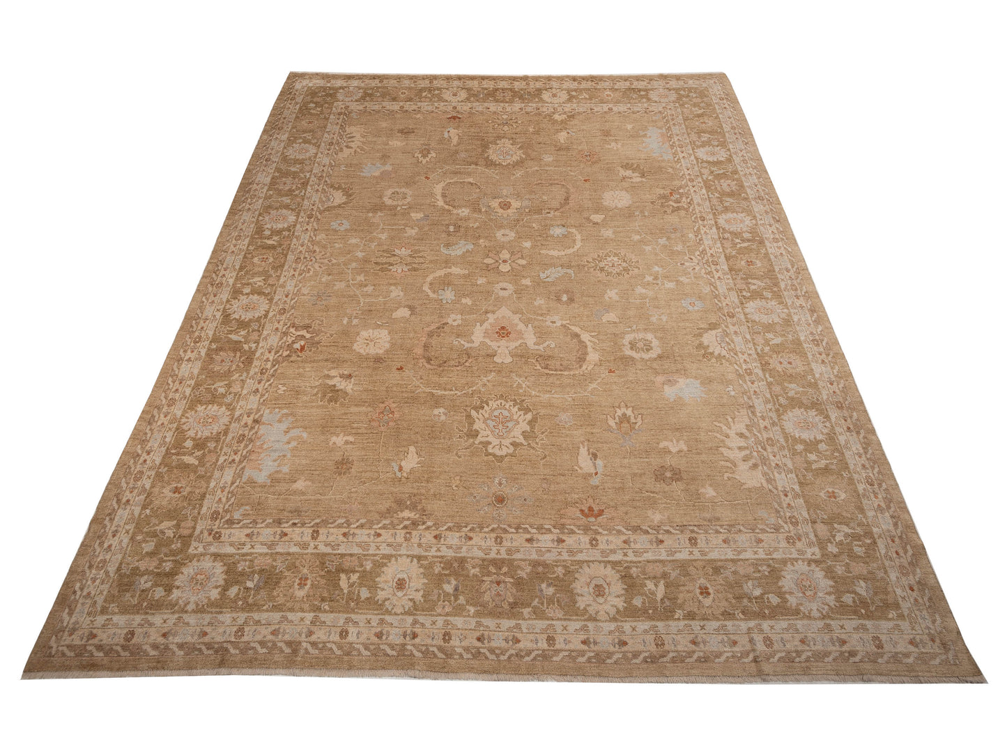 Angora Oushak 153603 Gold Gold 14x17.1 Hand Knotted Rug