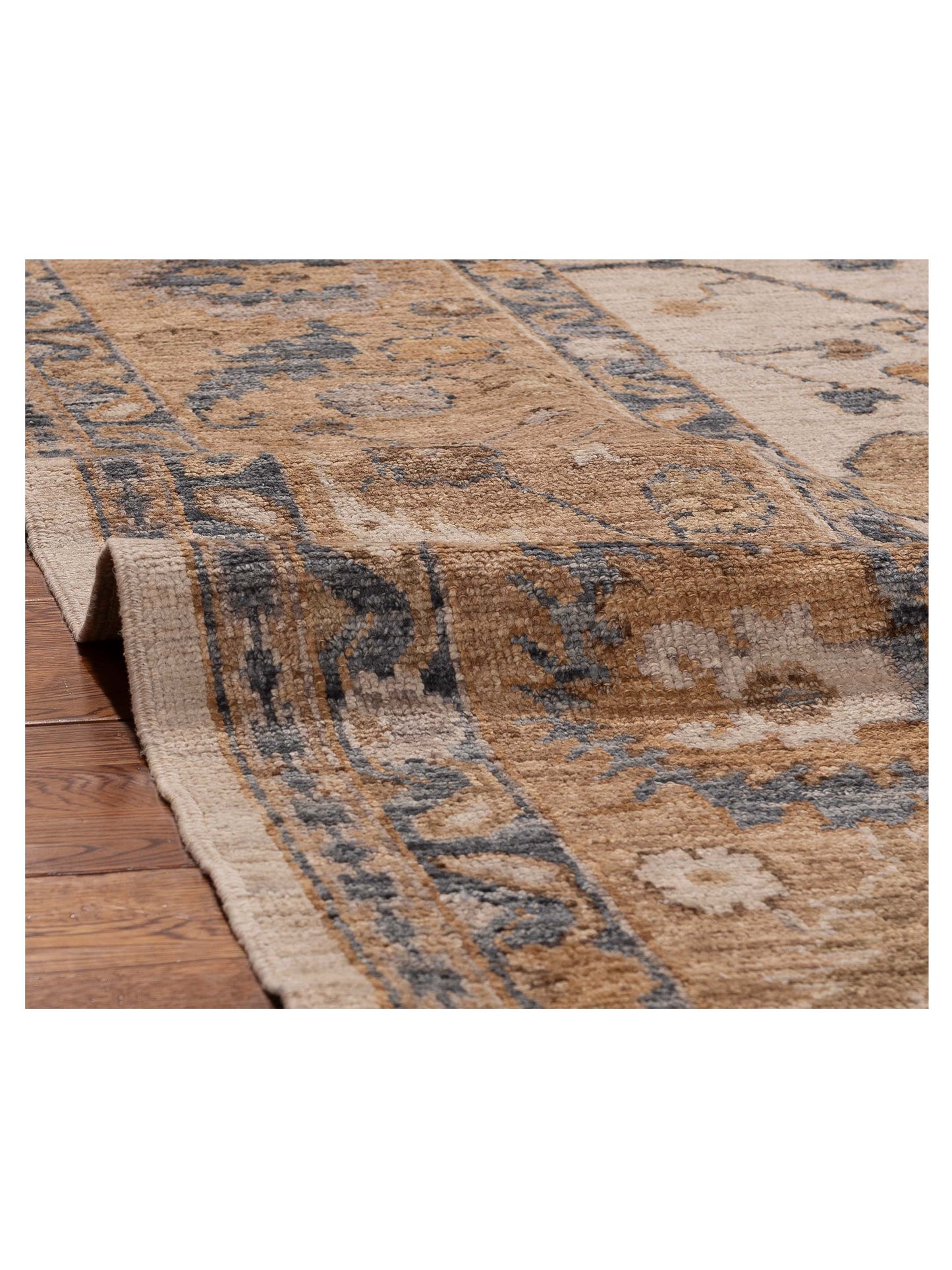 Angora Oushak 156049 Gold Gold 10x13.5 Hand Knotted Rug