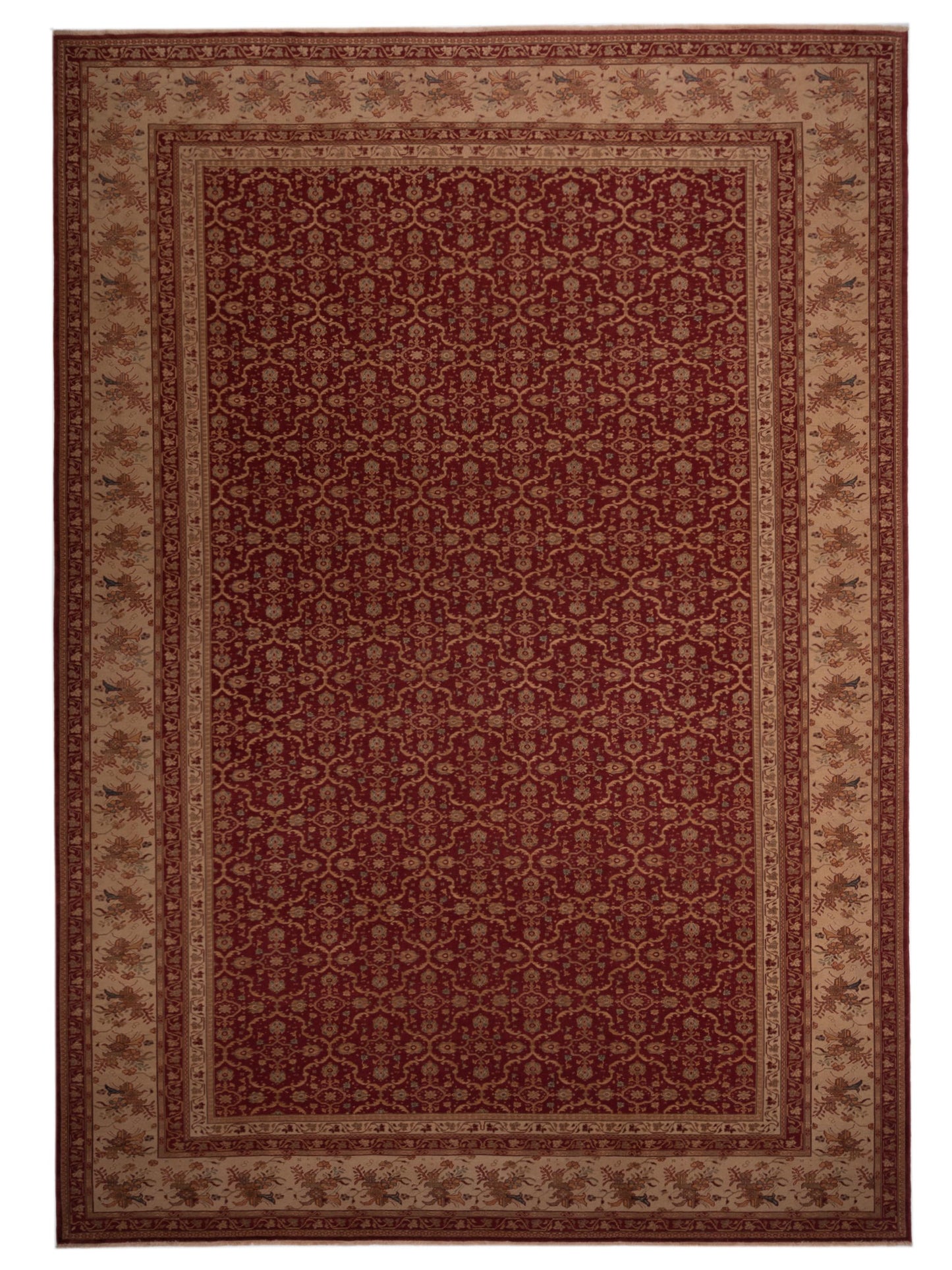 Pasha Antique Loom  Red Ivory Traditional