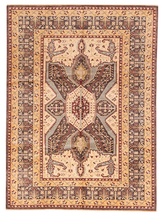 Pasha Antique Loom  Cream Brown Traditional