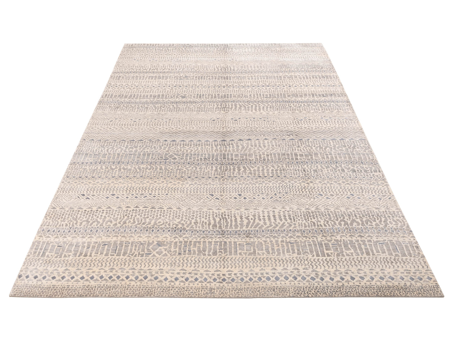 Tibetino 150828 Ivory 10.1x14.1 Hand Knotted Rug