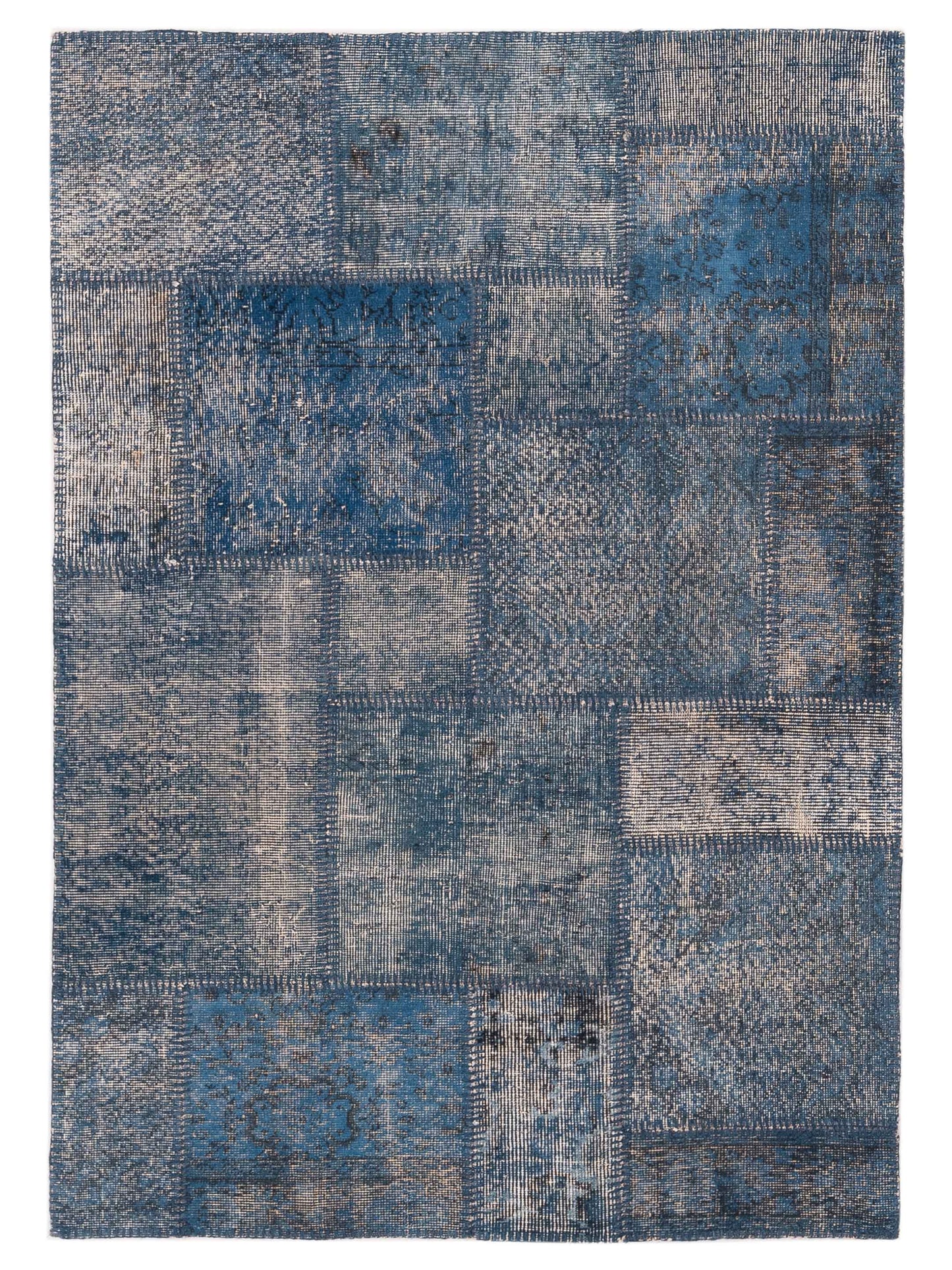 Pasha Turkish Vestige Patchwork  Indigo  Contemporary