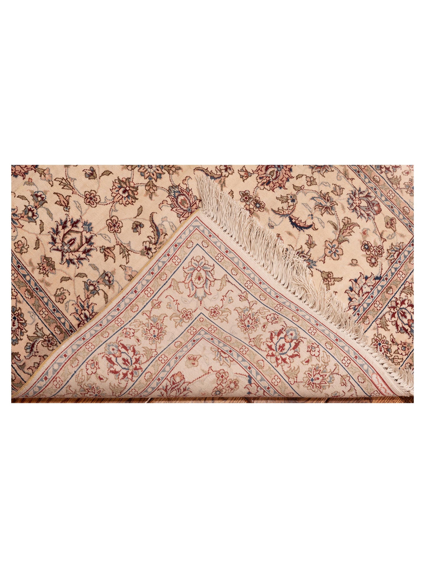Pure Silk 105522 Ivory Ivory 2.7x8.1 Hand Knotted Rug