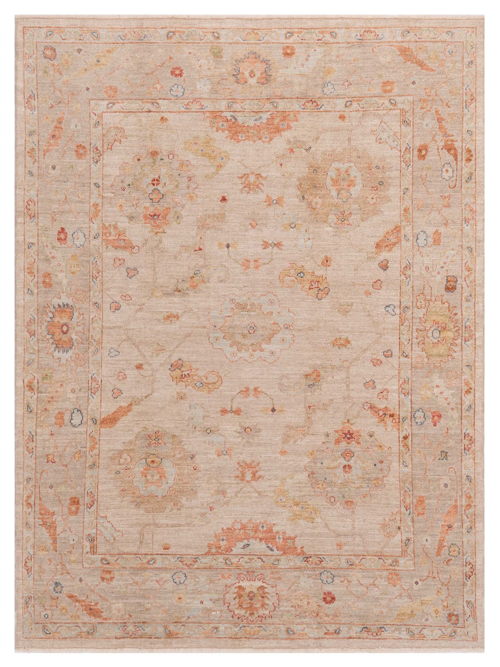 Anadol Angora Oushak  Beige Light Brown Traditional