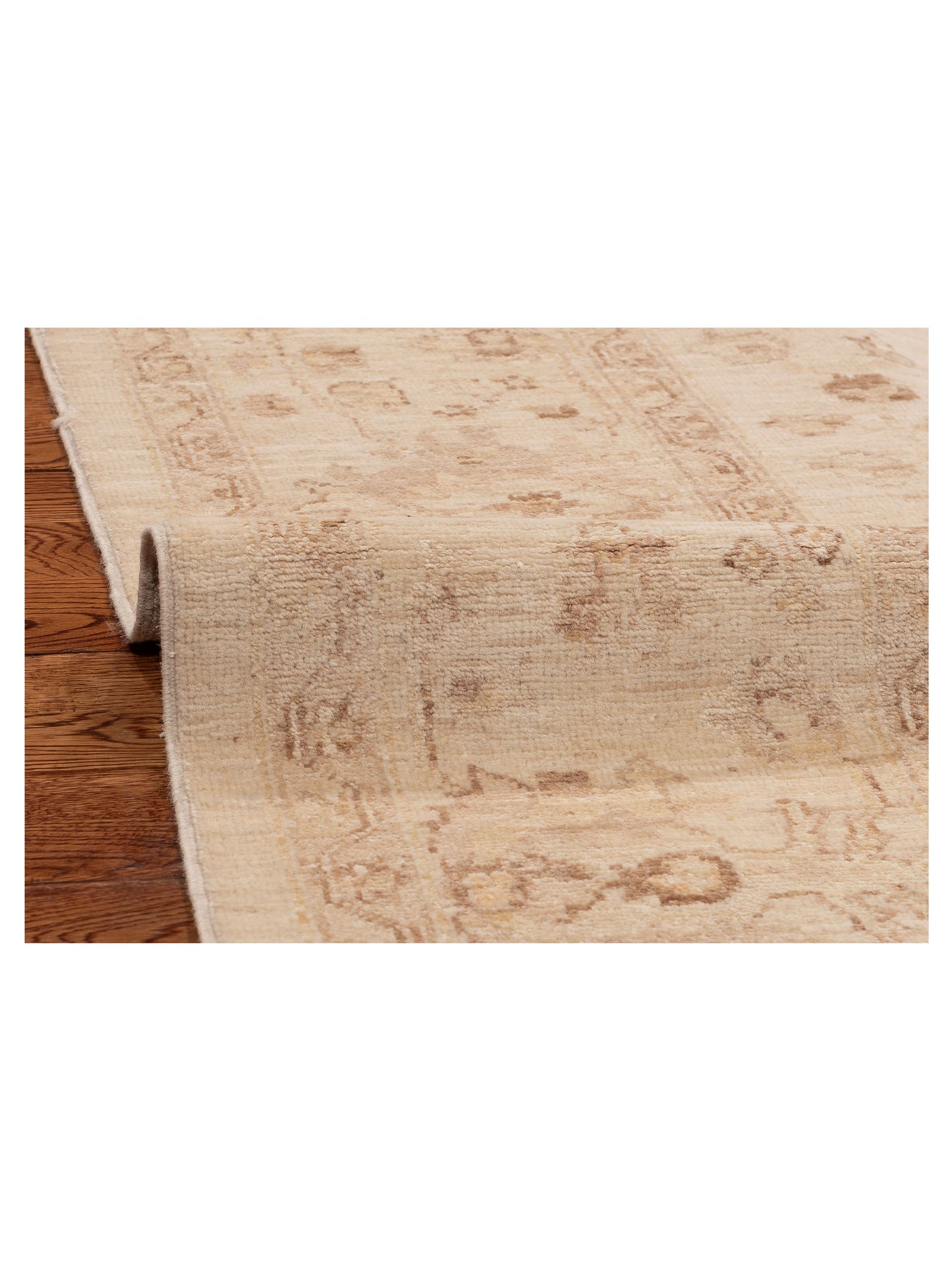 Laila 112508 Ivory Ivory 6.4x9.9 Hand Knotted Rug