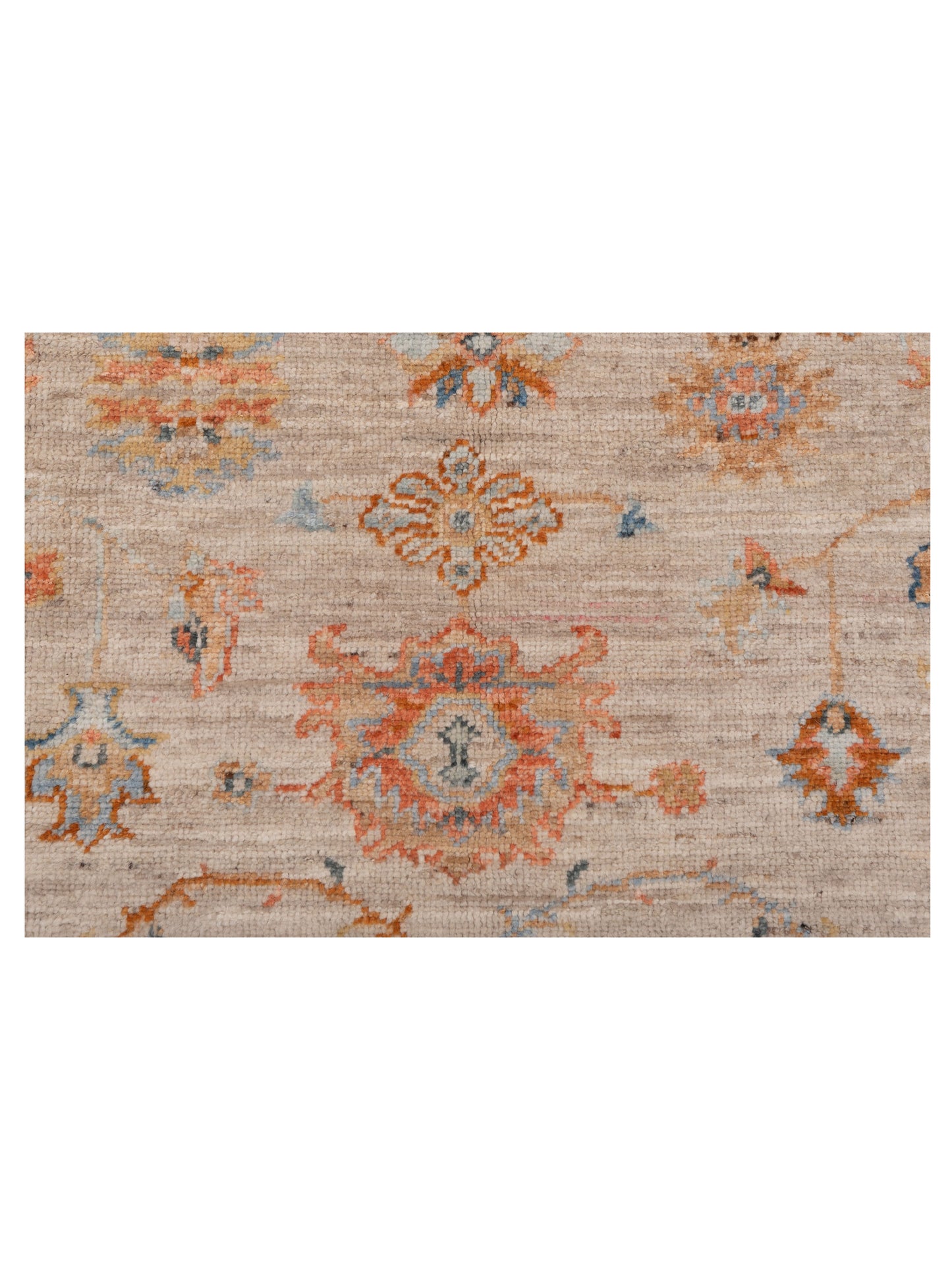Angora Oushak 149644 Beige Rust 6x8.9 Hand Knotted Rug