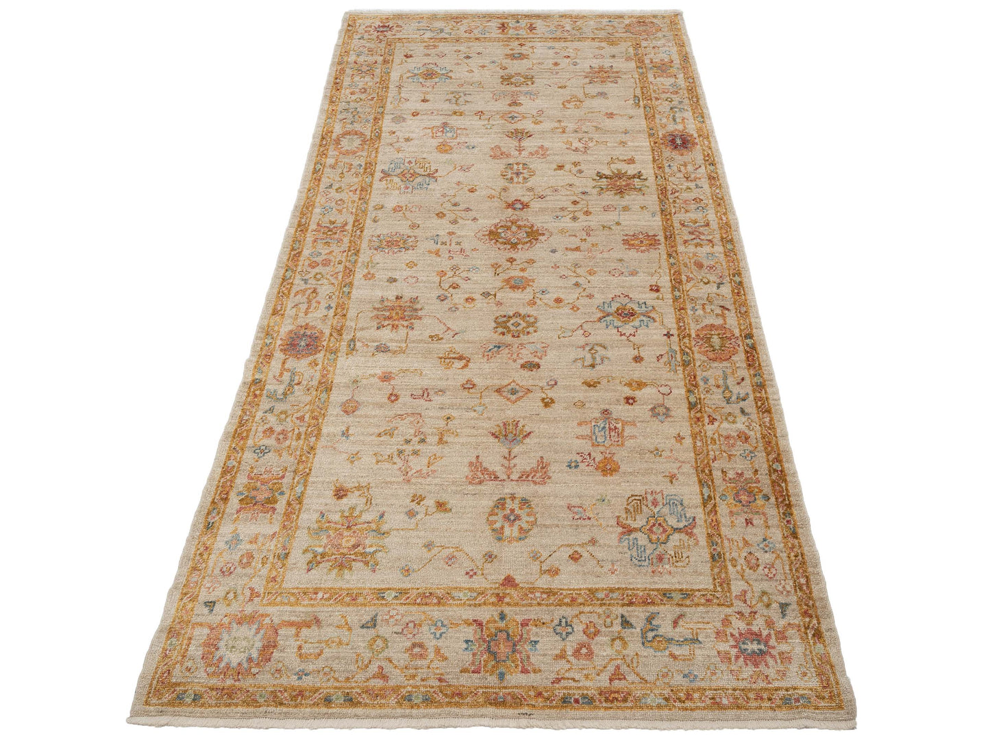 Angora Oushak 129868 Ivory Ivory 6x11.11 Hand Knotted Rug