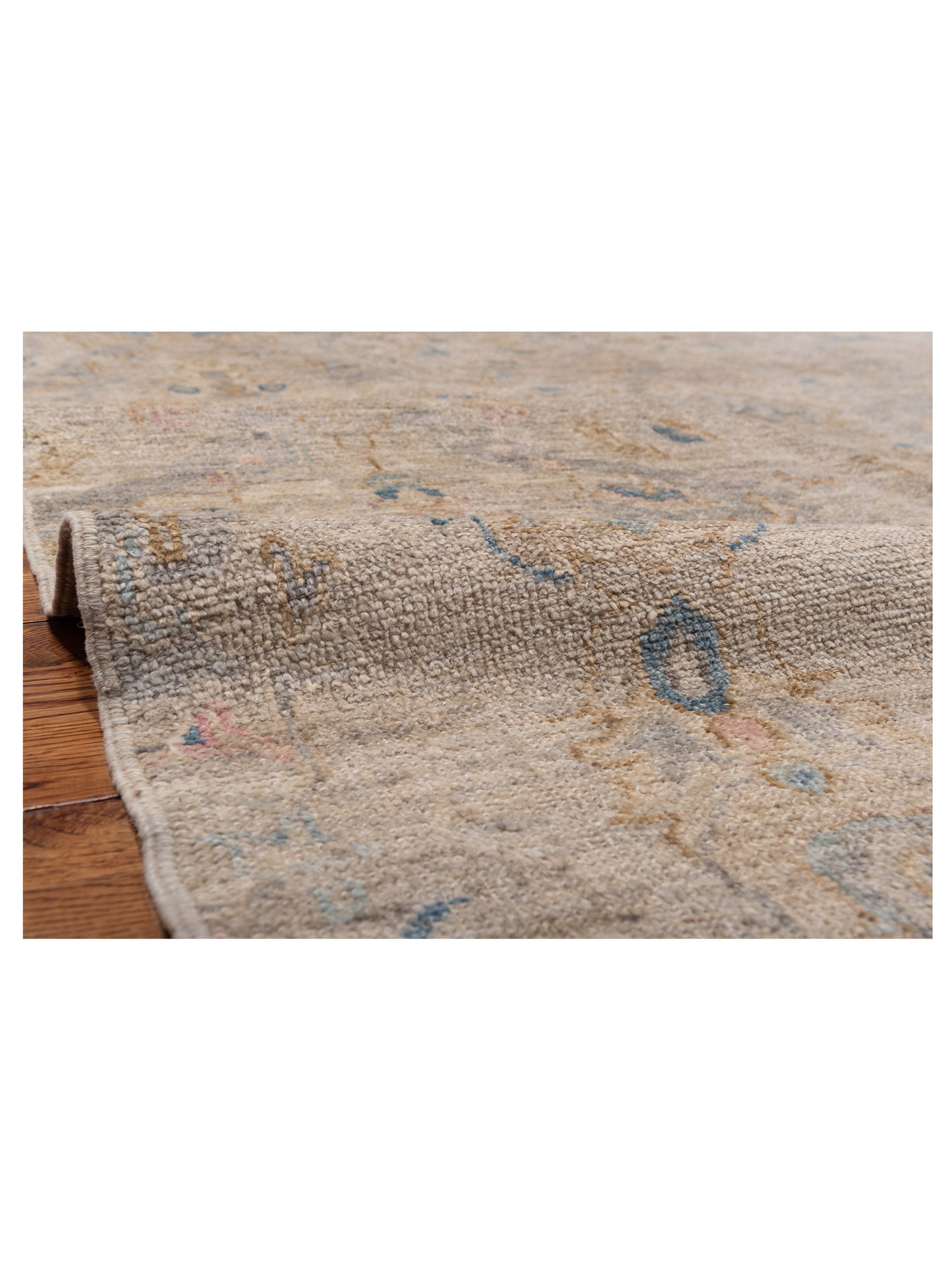 Angora Oushak 146536 Gray Gray 6.1x11.8 Hand Knotted Rug