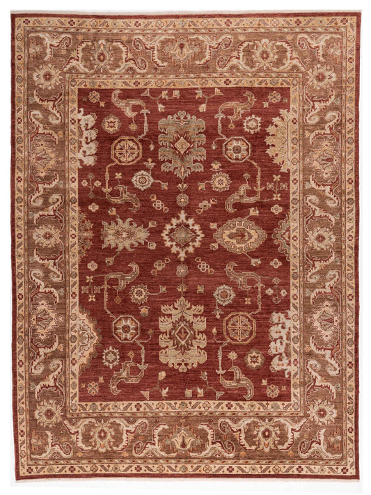 Anadol Angora Oushak  Rust Brown Traditional