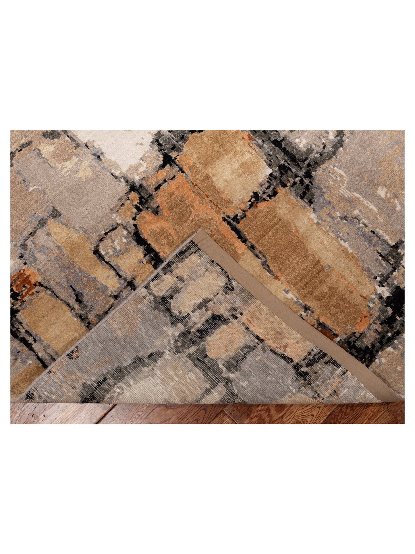 Dazzling 153379 Multi Multi 7.11x10.1 Hand Knotted Rug