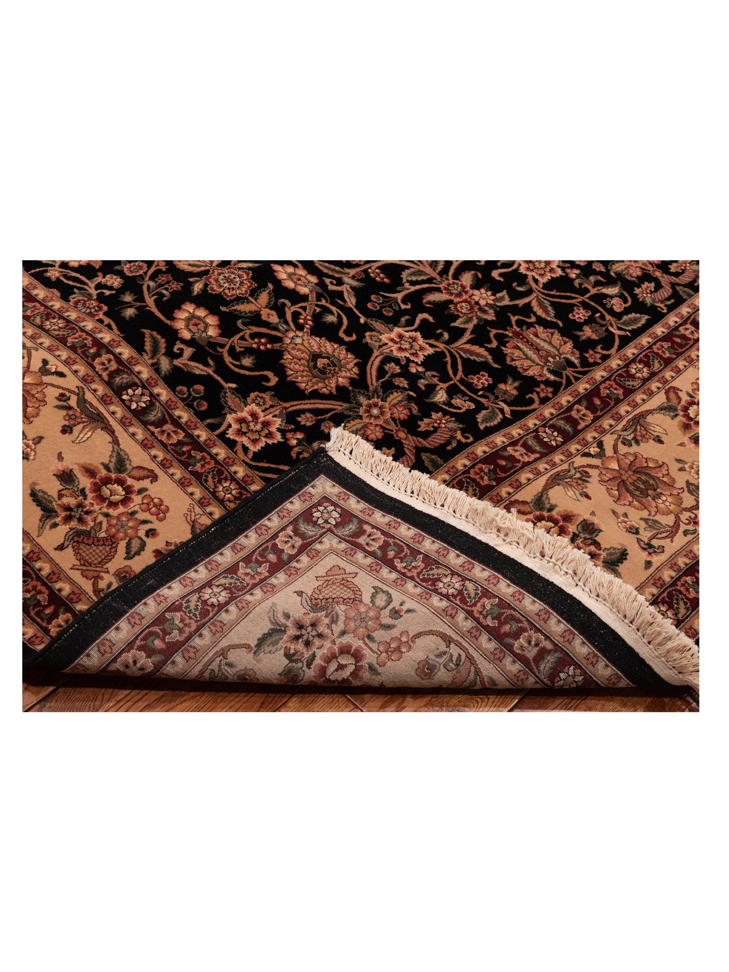 Magnolia 94298 Black Beige 8.9x12.1 Hand Knotted Rug