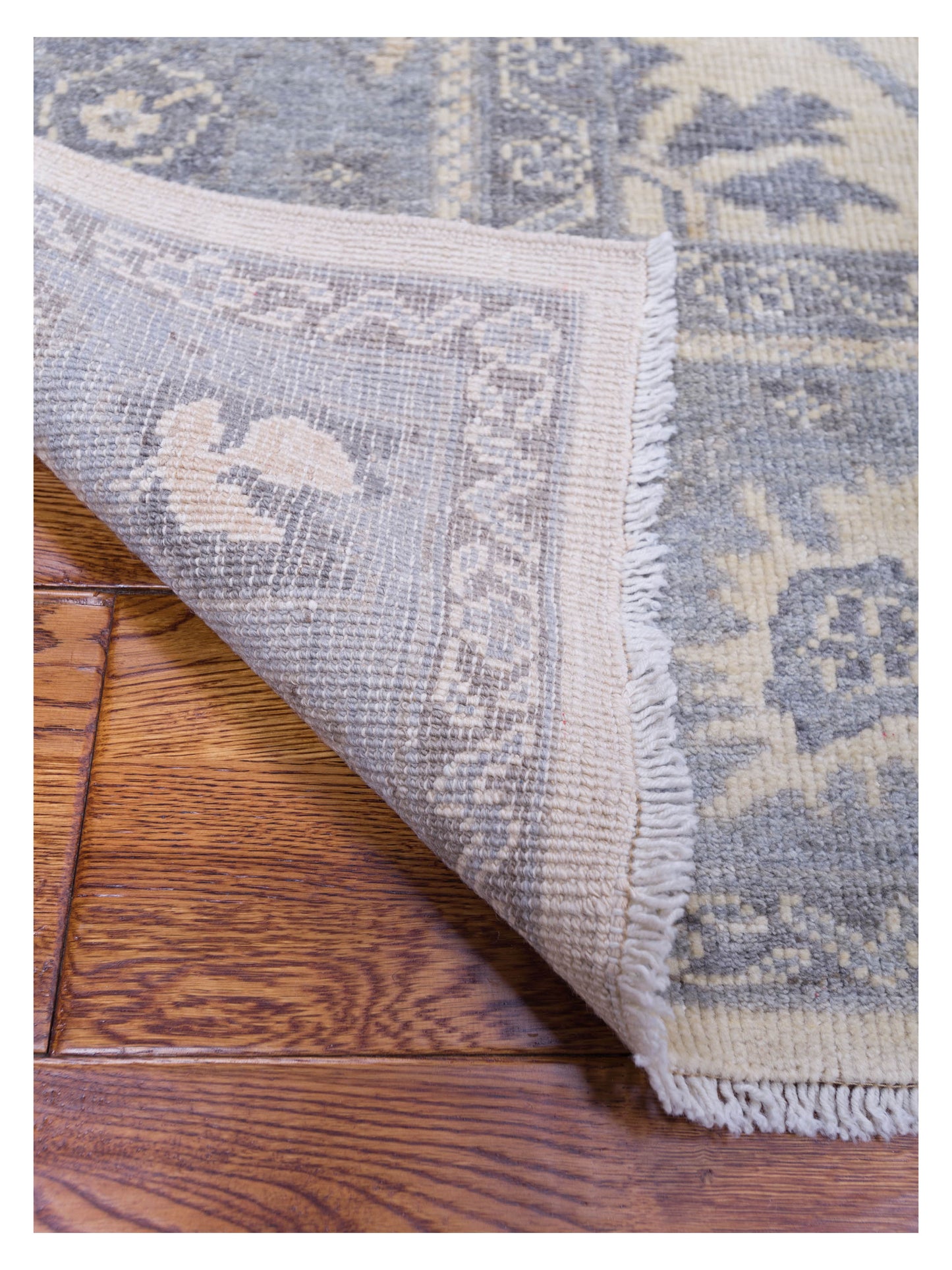 Anadol Oushak 126014 Ivory Gray 8.1x9.9 Hand Knotted Rug