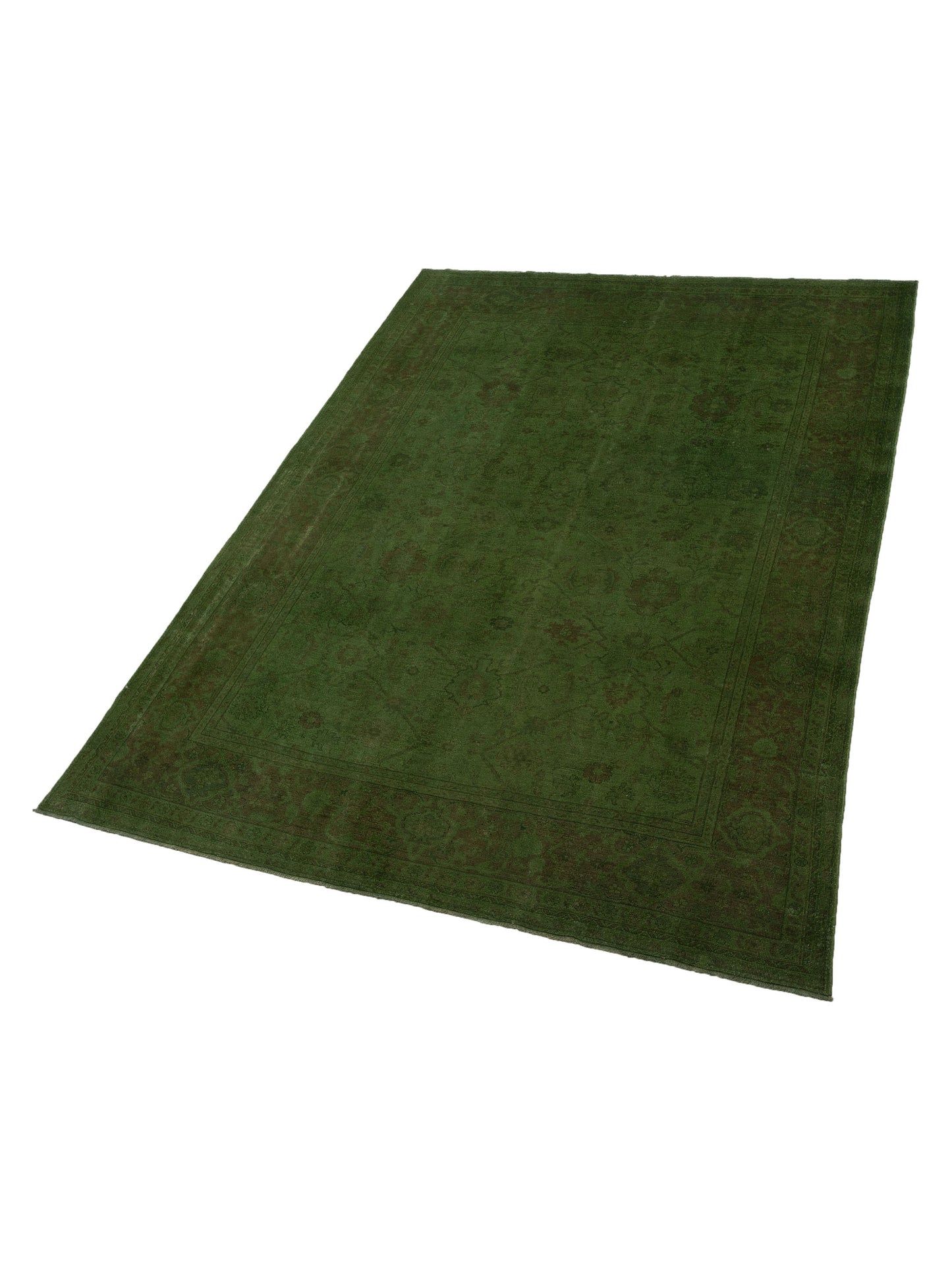 Vintage 72108 Green 8.8x11.11 Hand Knotted Rug