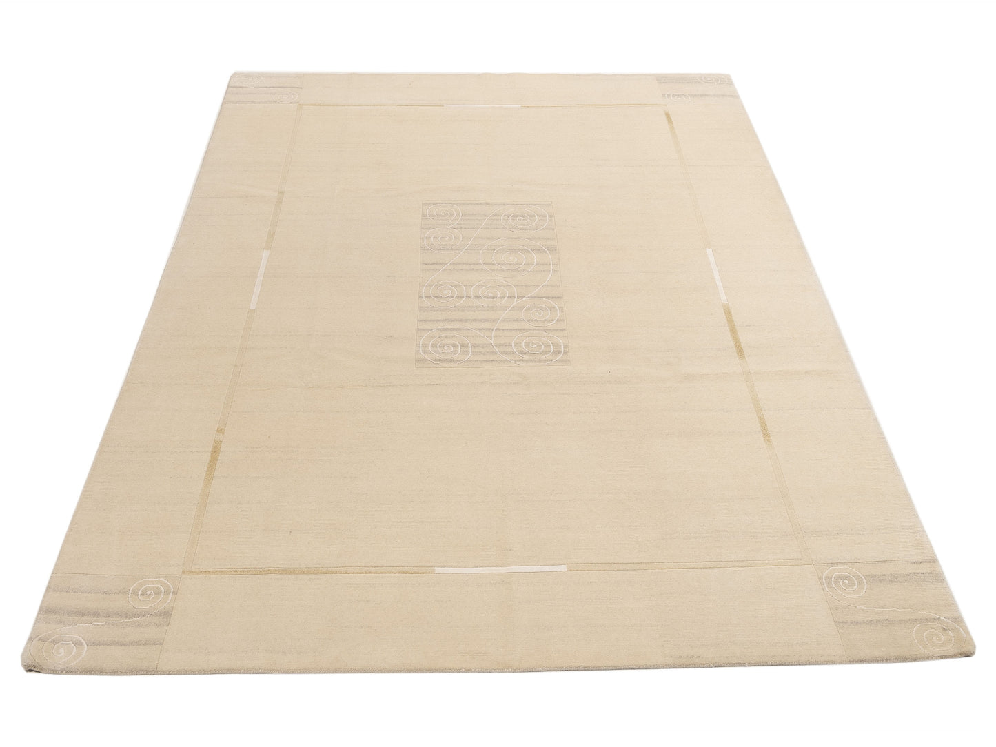 Himalayan 96088 Ivory 8.1x11.5 Hand Knotted Rug