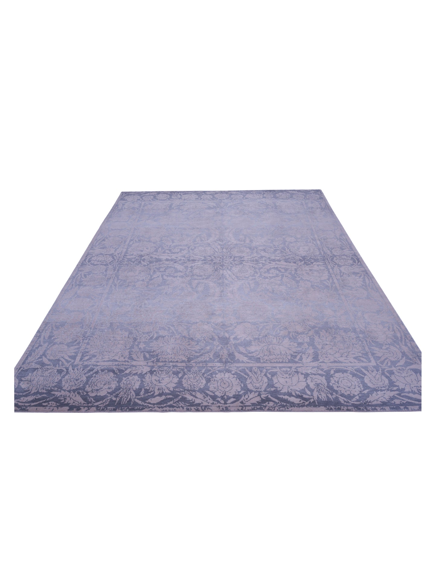 Nepalese 104156 Gray 9x12 Hand Knotted Rug