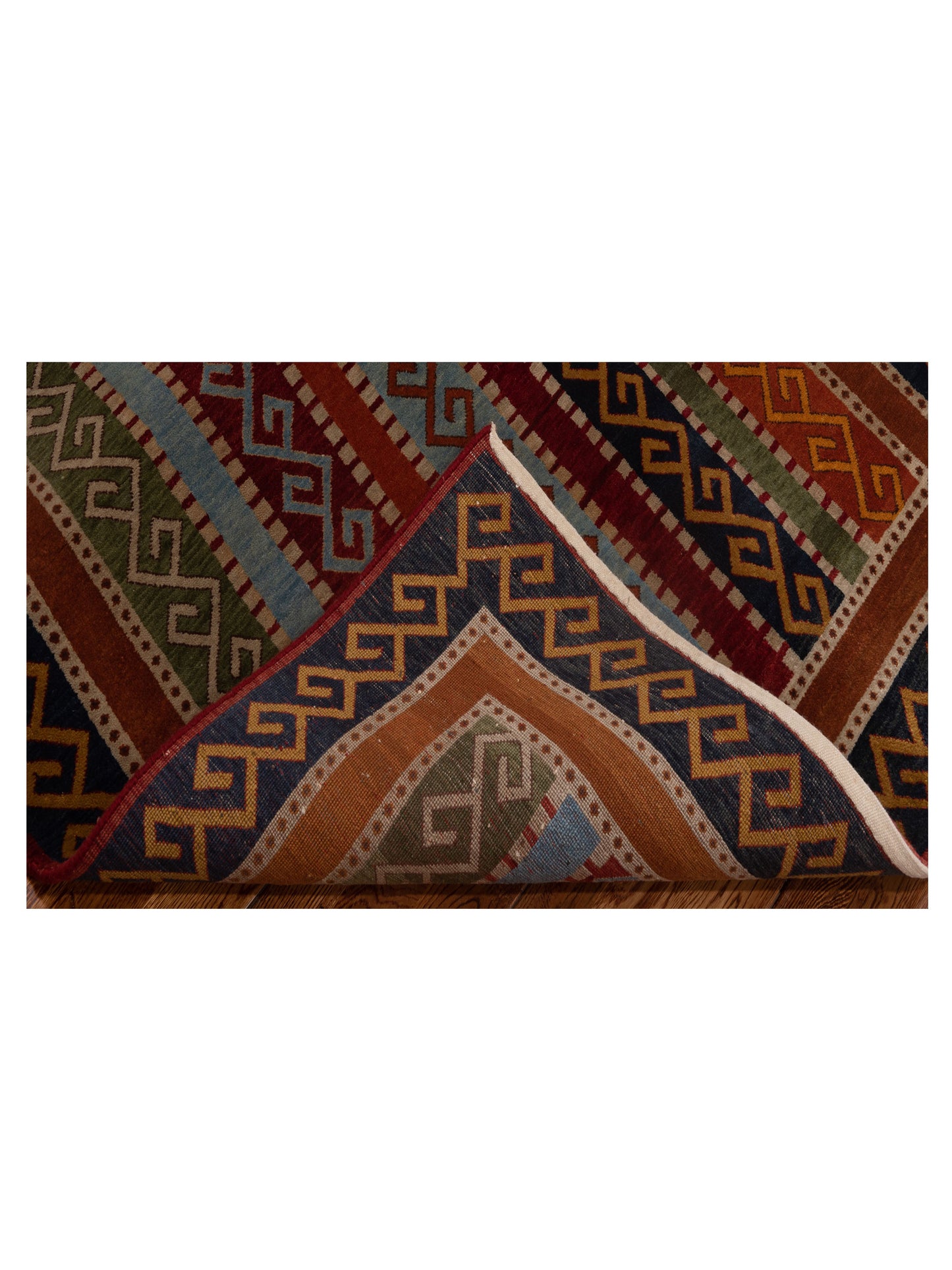 Shawl 112822 Multi 4.1x6 Hand Knotted Rug