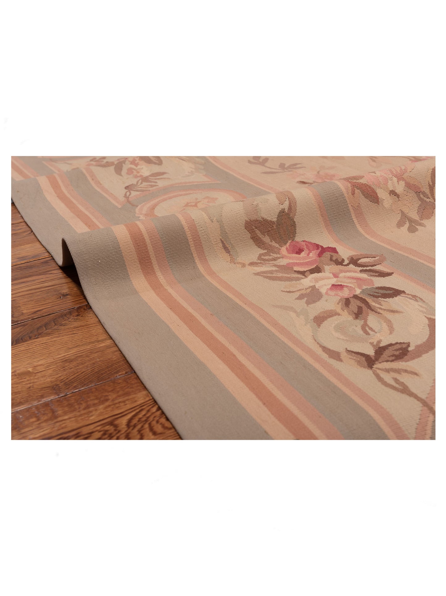 Abusson 77780 Cream Silver 7.10x10.8 Hand Knotted Rug
