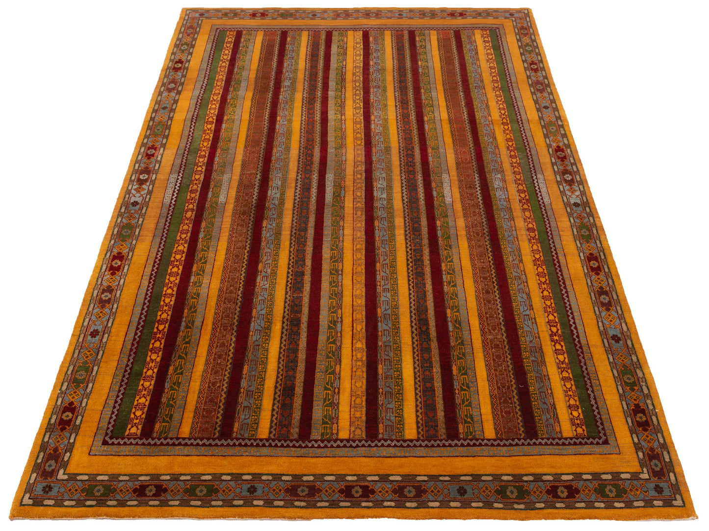 Shawl 112848 Multi 6.6x9.7 Hand Knotted Rug
