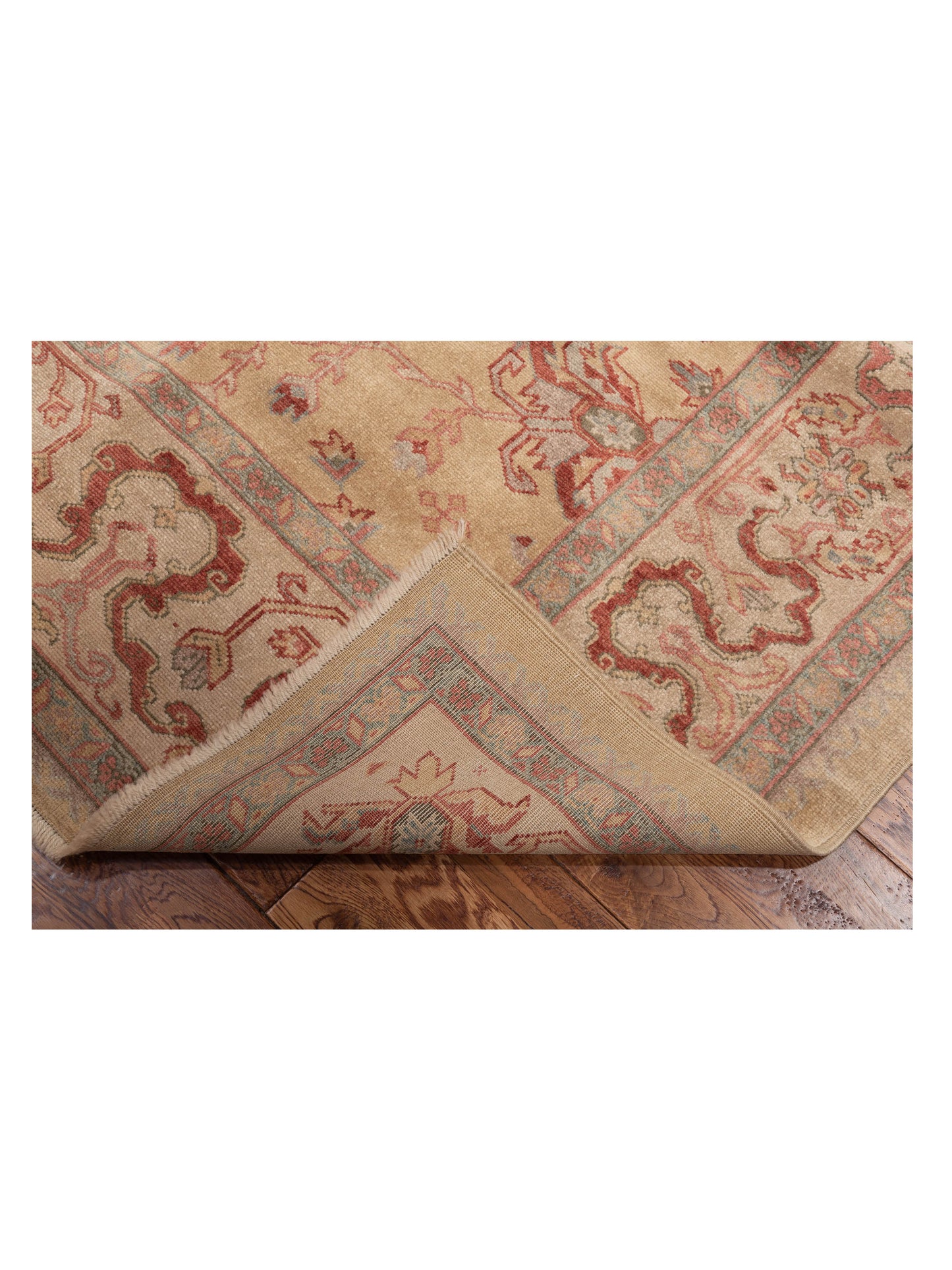 Antique Loom 120655 Camel Beige 6.8x8.4 Hand Knotted Rug