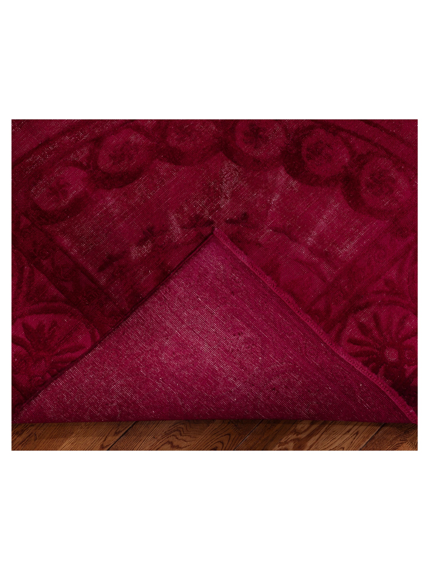Vintage 150813 Red 11.11x14.9 Hand Knotted Rug