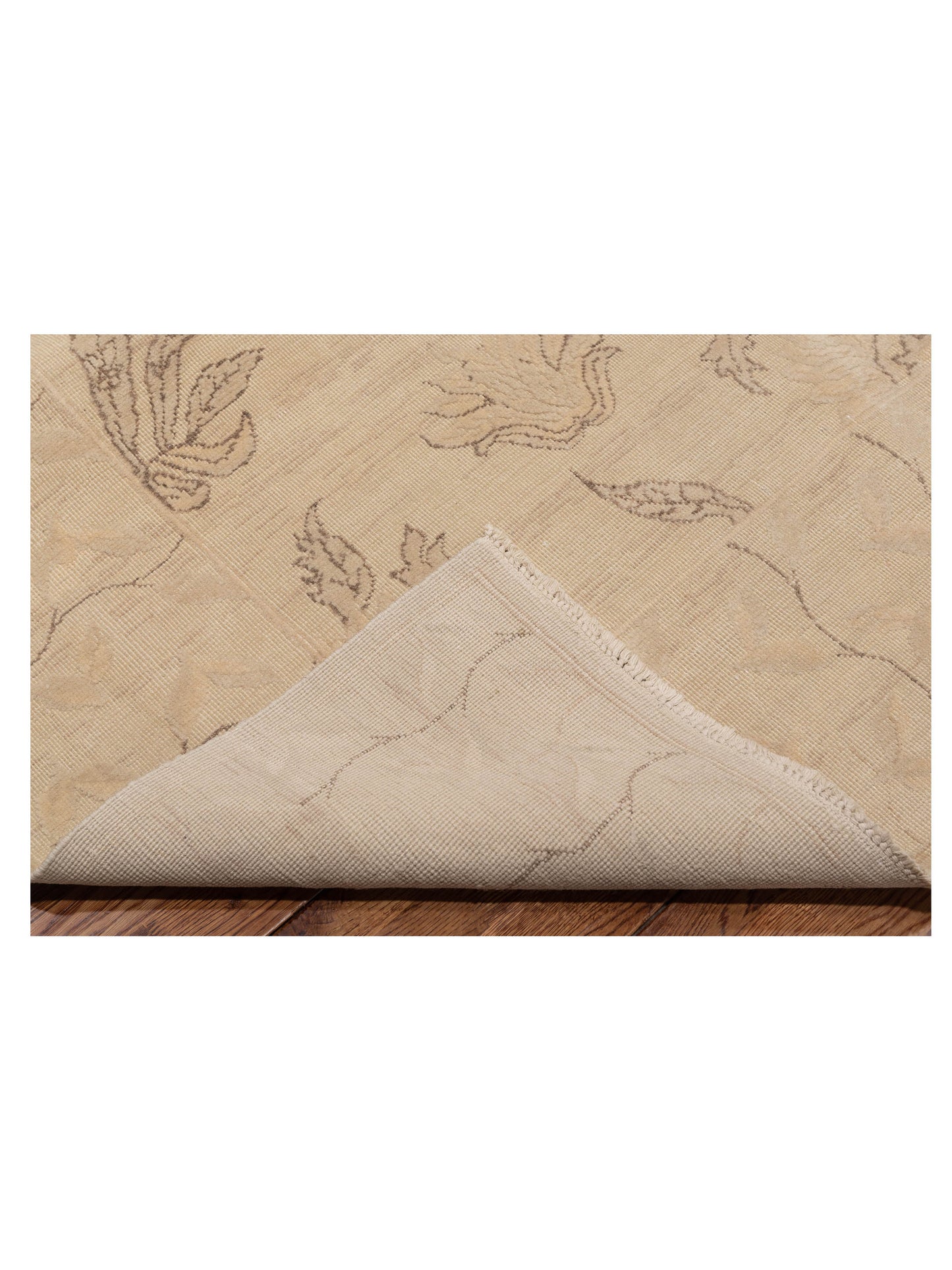 Vintage 114981 Ivory 9.1x12.8 Hand Knotted Rug