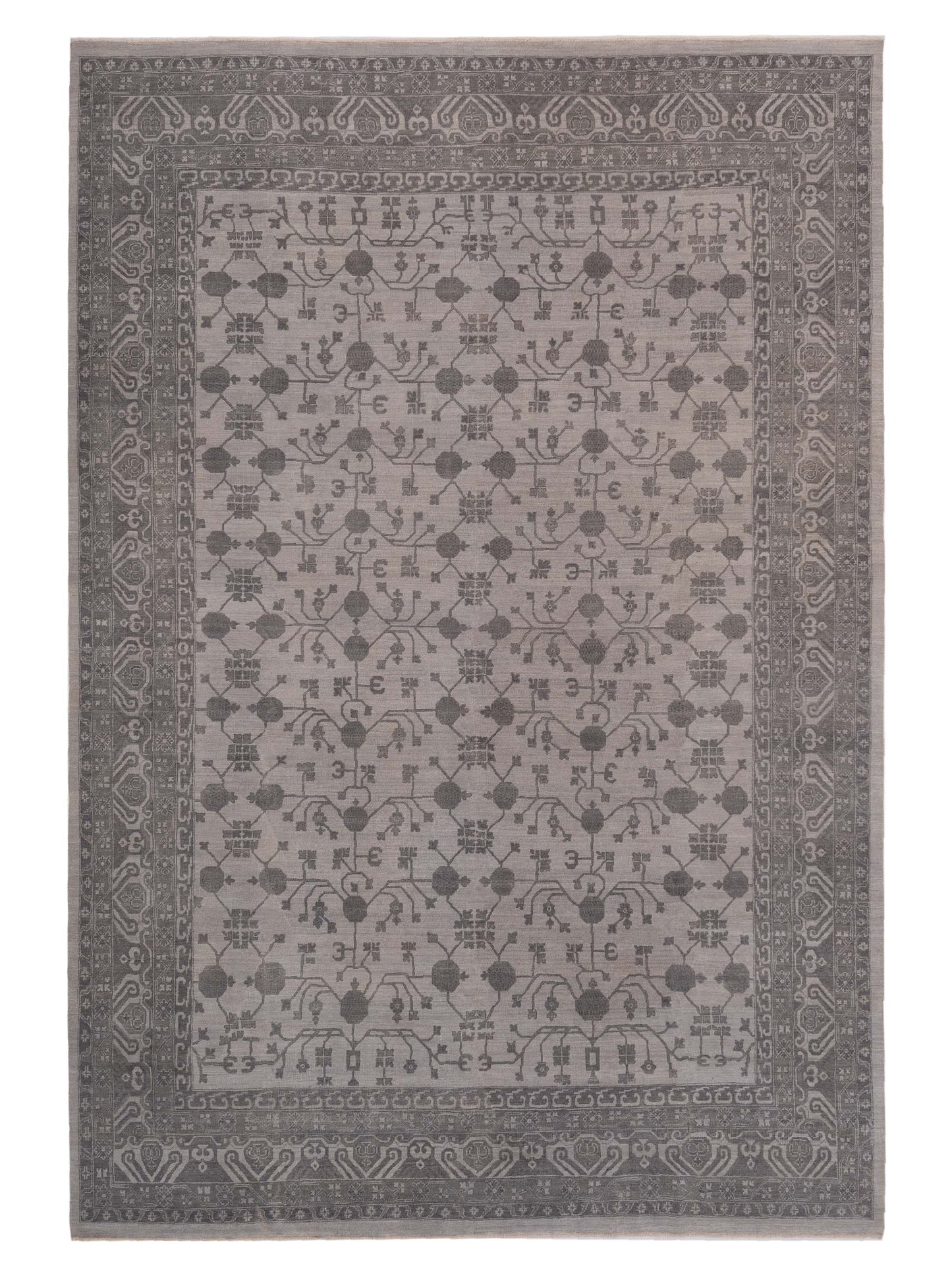 Rajpur Platinum  Ivory Gray Traditional