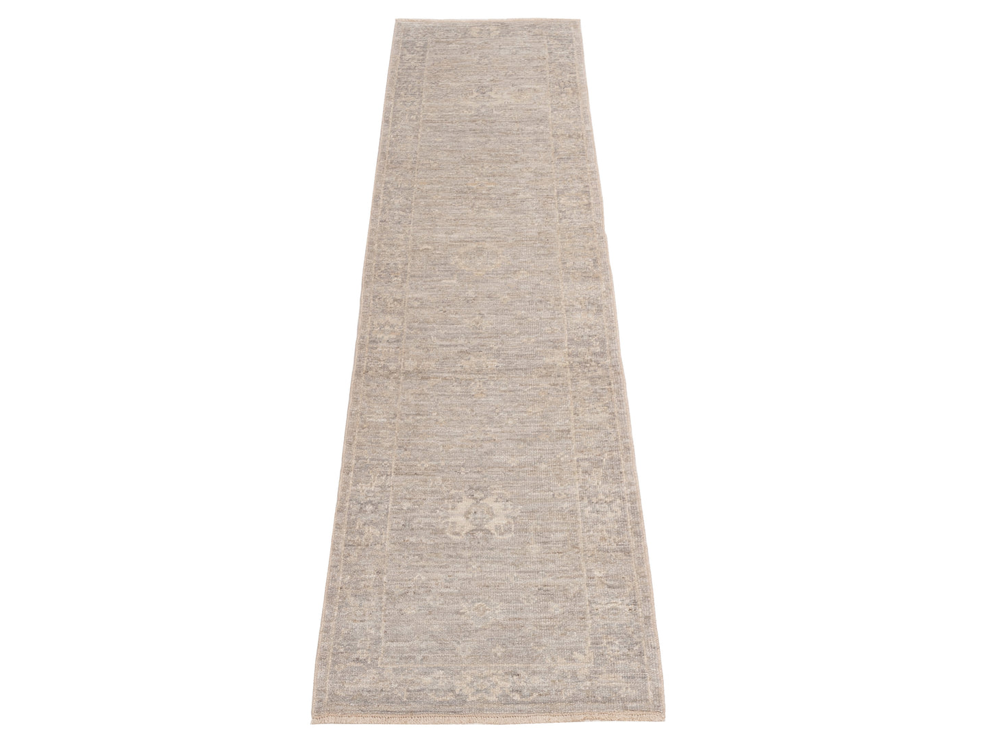 Angora Oushak 150777 Gray Gray 2.8x10.8 Hand Knotted Rug